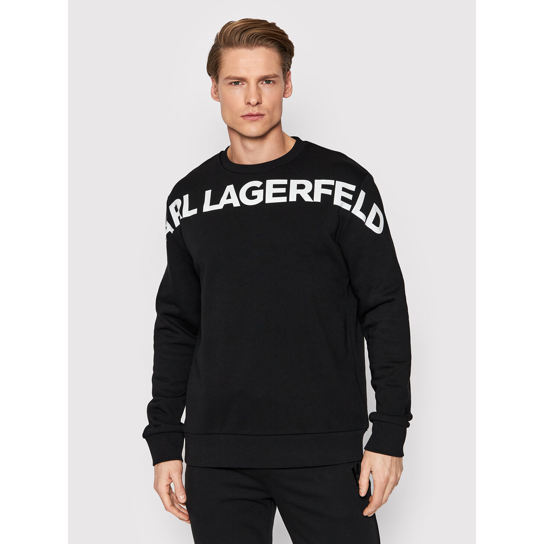 KARL LAGERFELD Bluză 705036 521900 Negru Regular Fit - Pled.ro