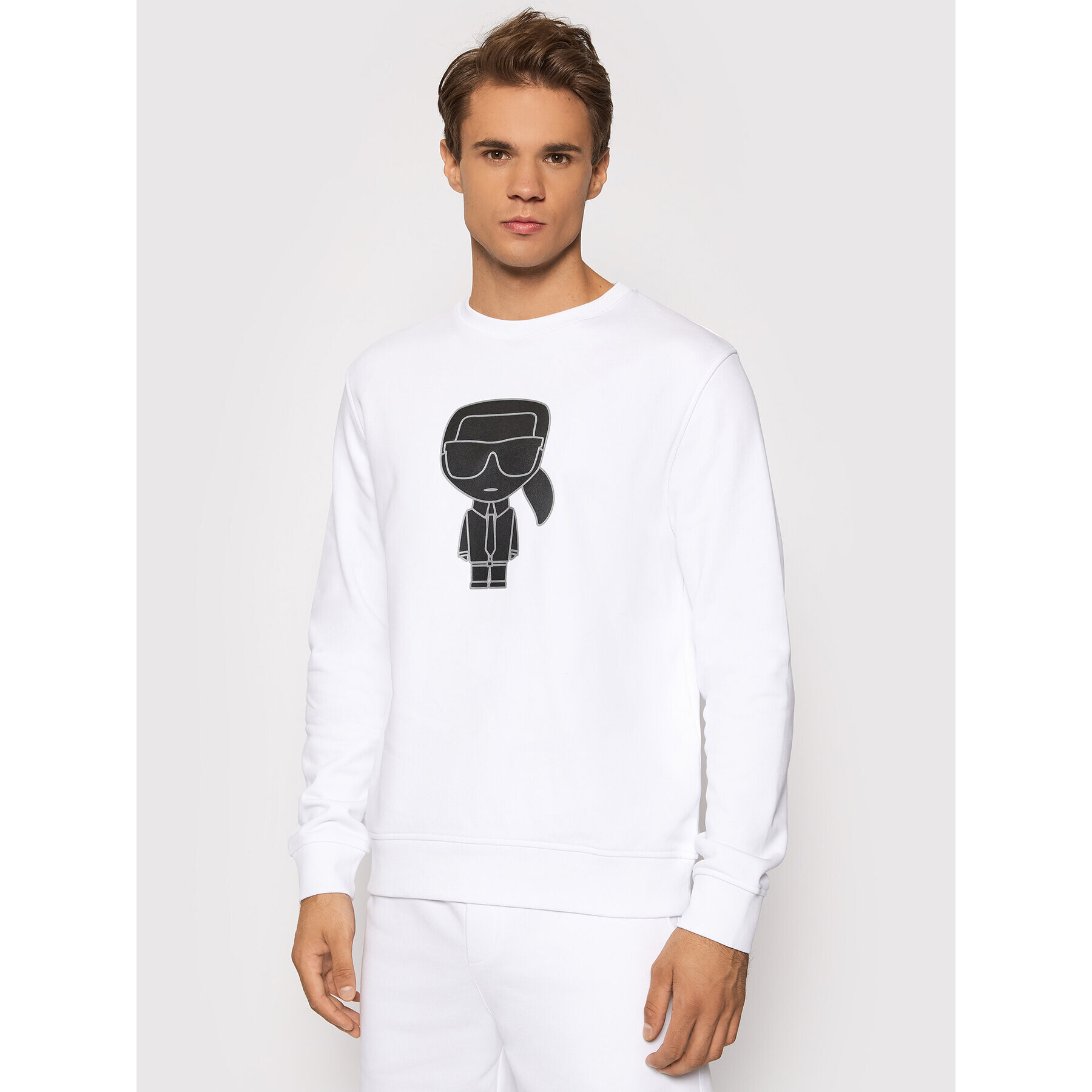 KARL LAGERFELD Bluză 705077 512900 Alb Regular Fit - Pled.ro