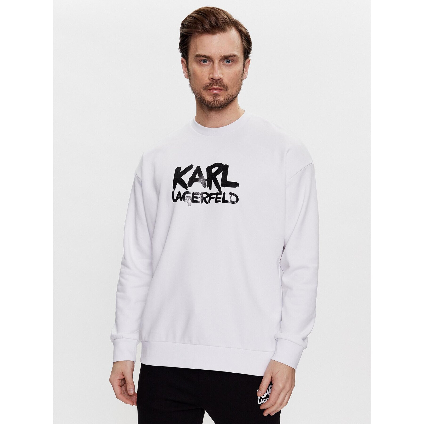 KARL LAGERFELD Bluză 705280 531900 Alb Regular Fit - Pled.ro