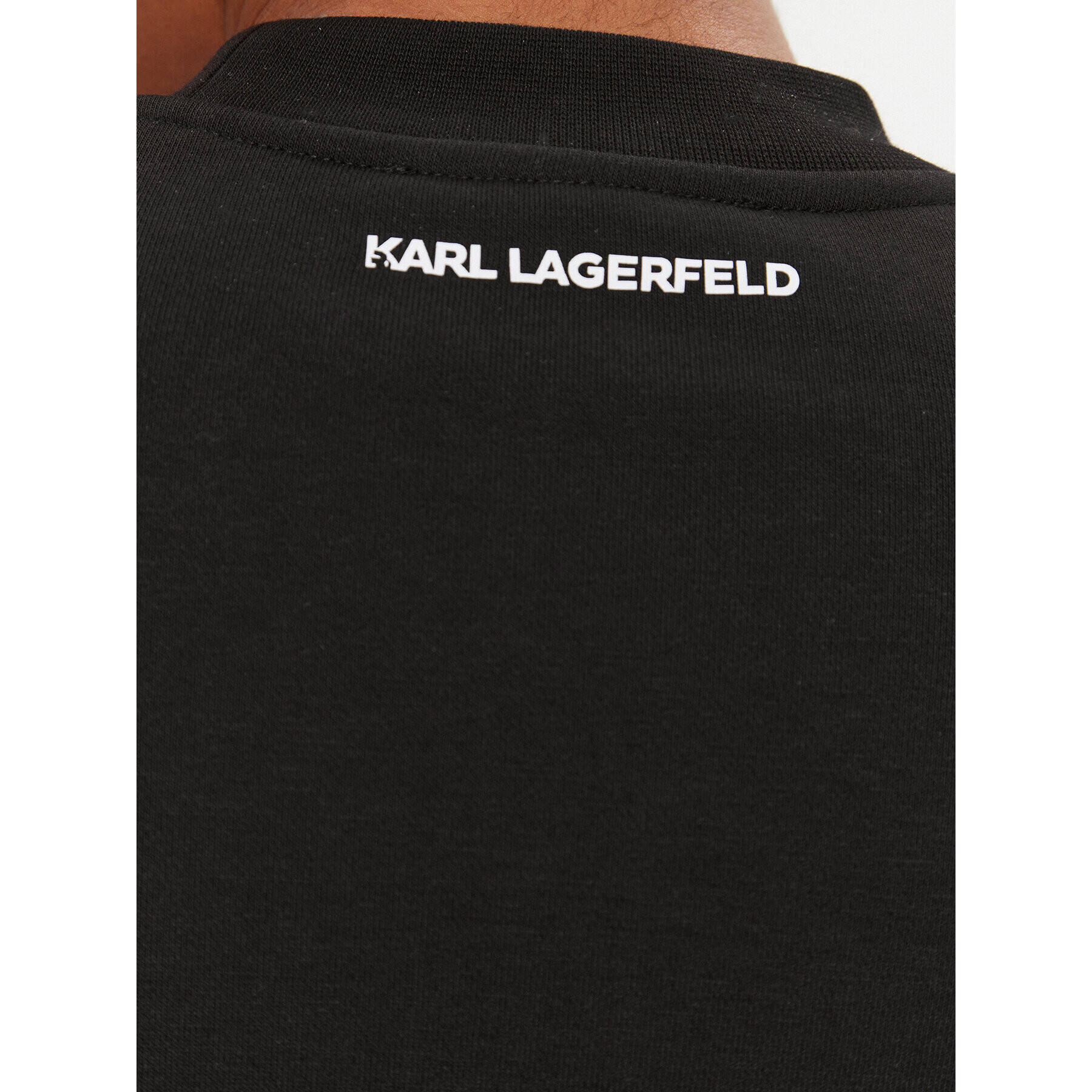 KARL LAGERFELD Bluză Bag 236W1807 Negru Regular Fit - Pled.ro