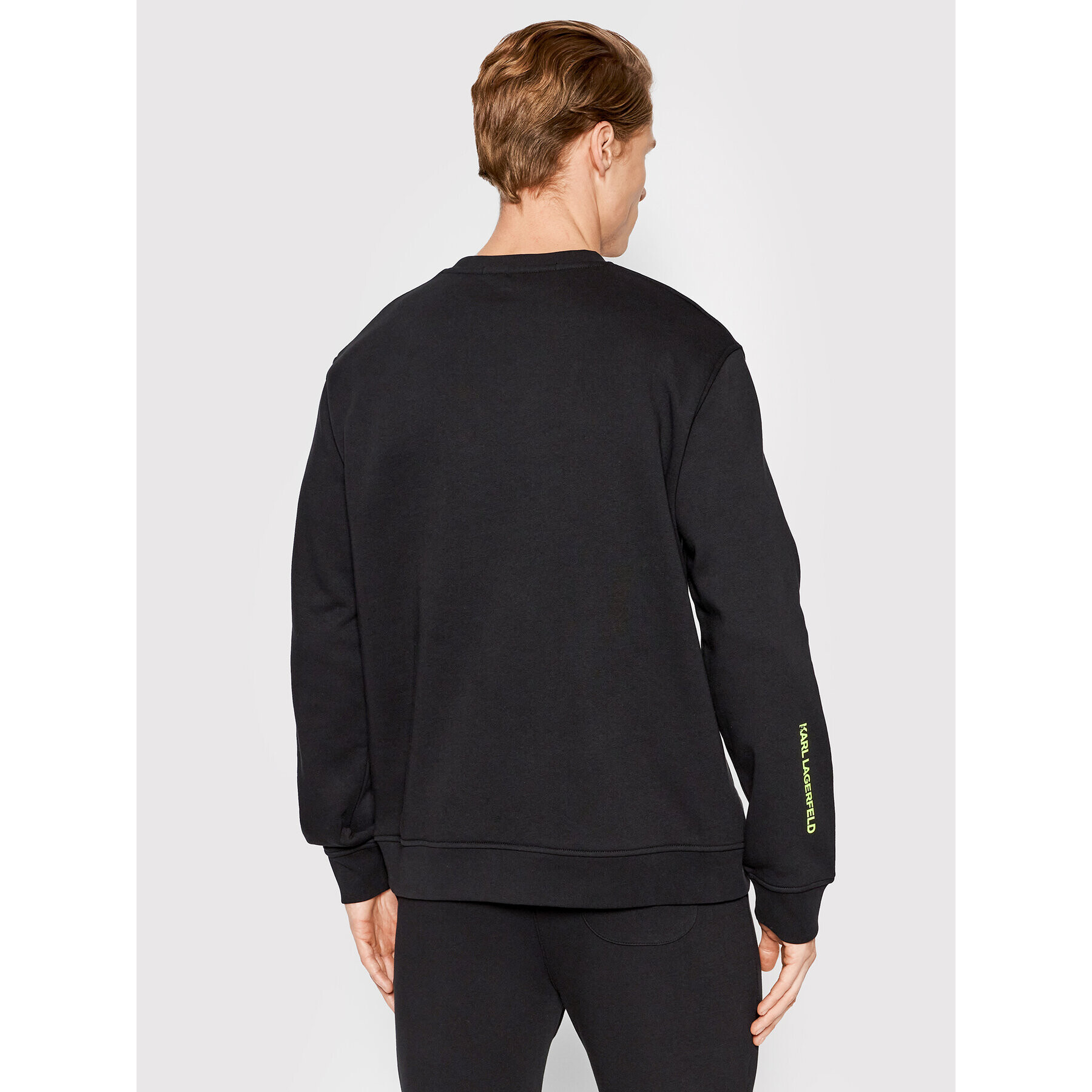 KARL LAGERFELD Bluză Crew Neck 705425 521900 Negru Regular Fit - Pled.ro