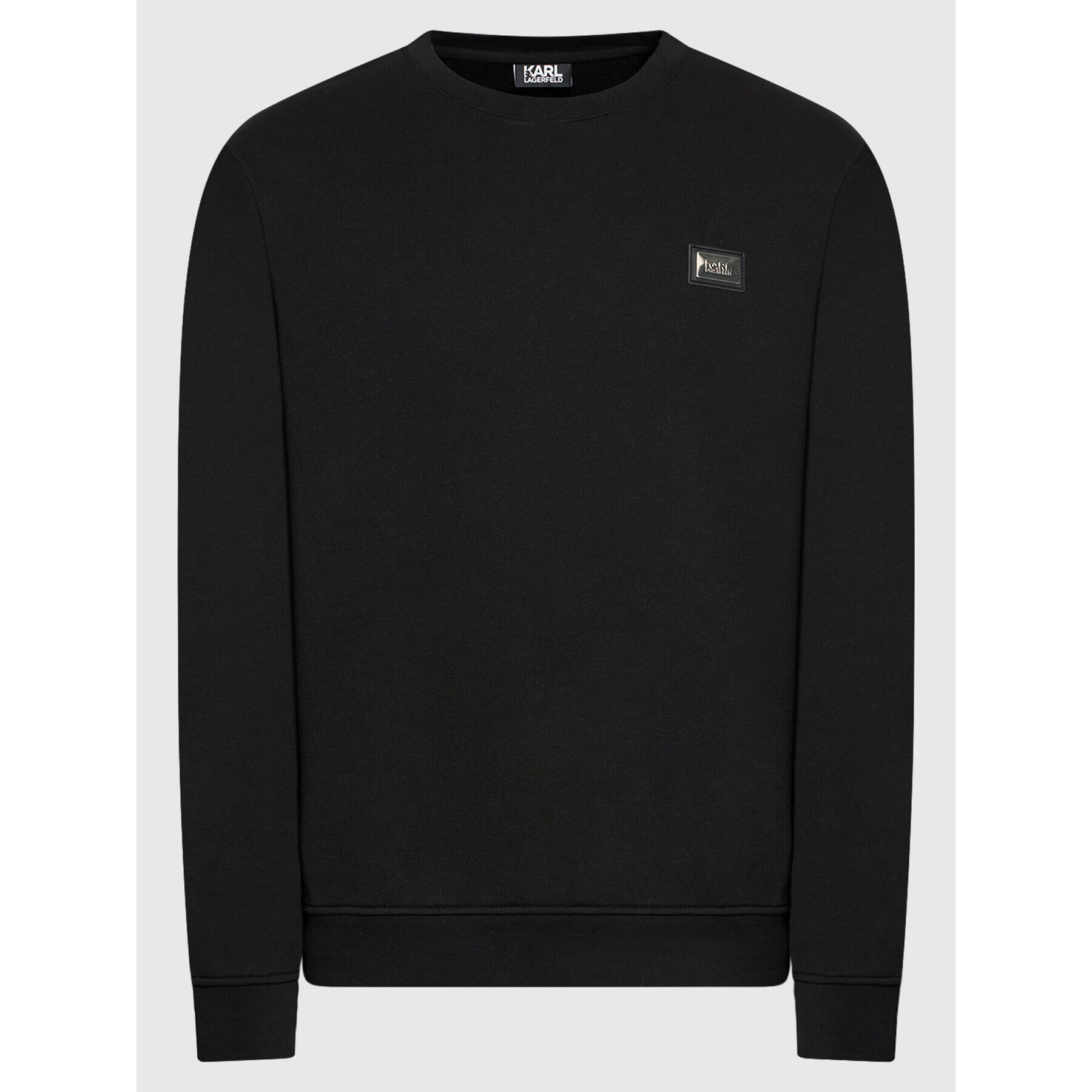 KARL LAGERFELD Bluză Crewneck 705048 512910 Negru Regular Fit - Pled.ro