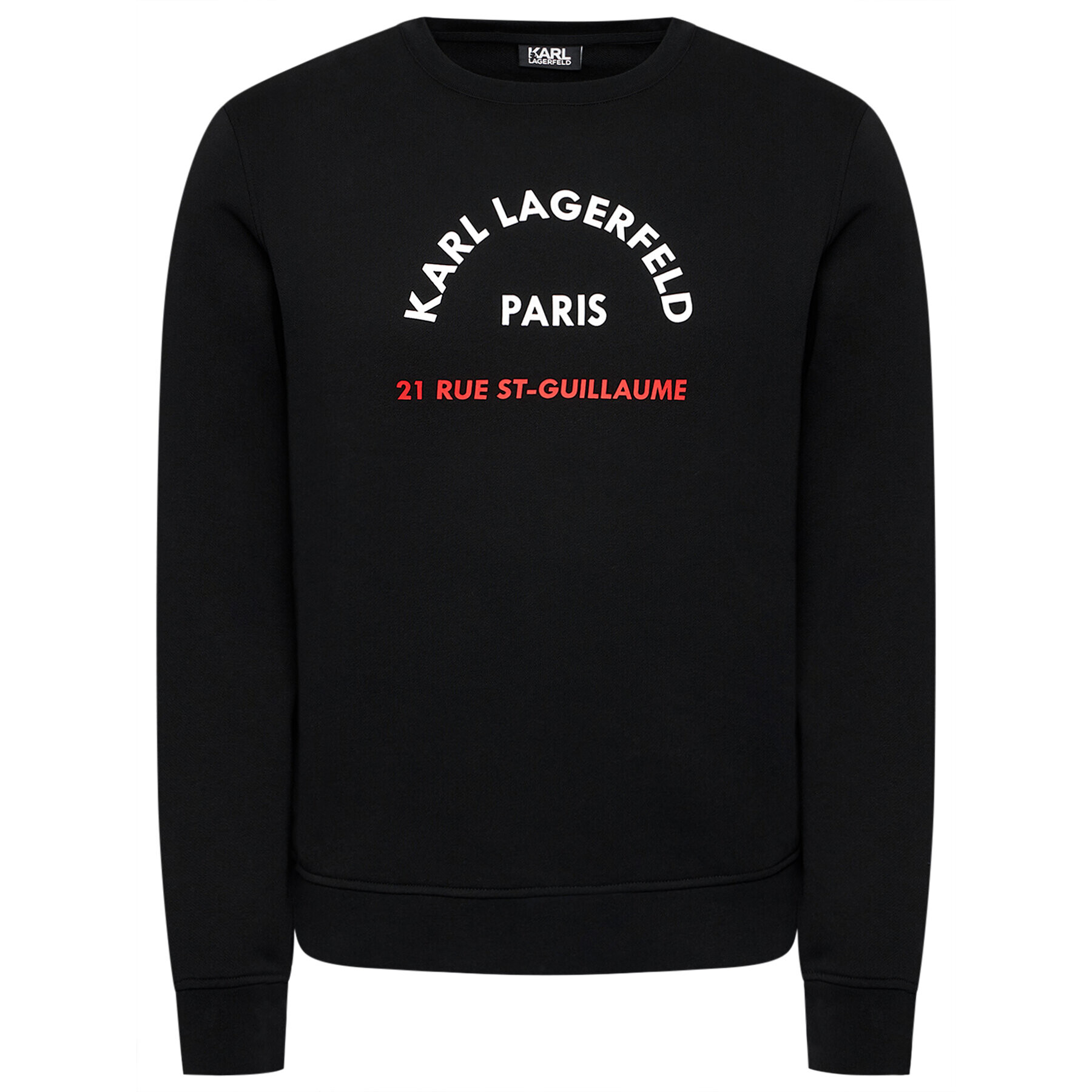 KARL LAGERFELD Bluză Crewneck 705070 511900 Negru Regular Fit - Pled.ro