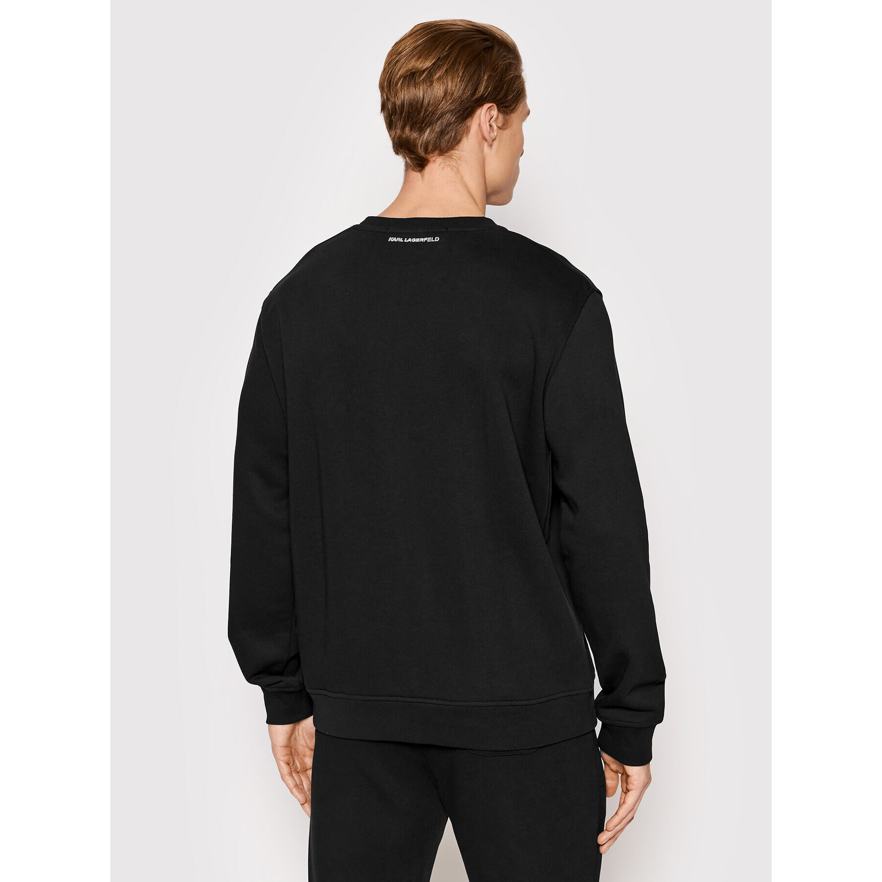 KARL LAGERFELD Bluză Crewneck 705400 521900 Negru Regular Fit - Pled.ro