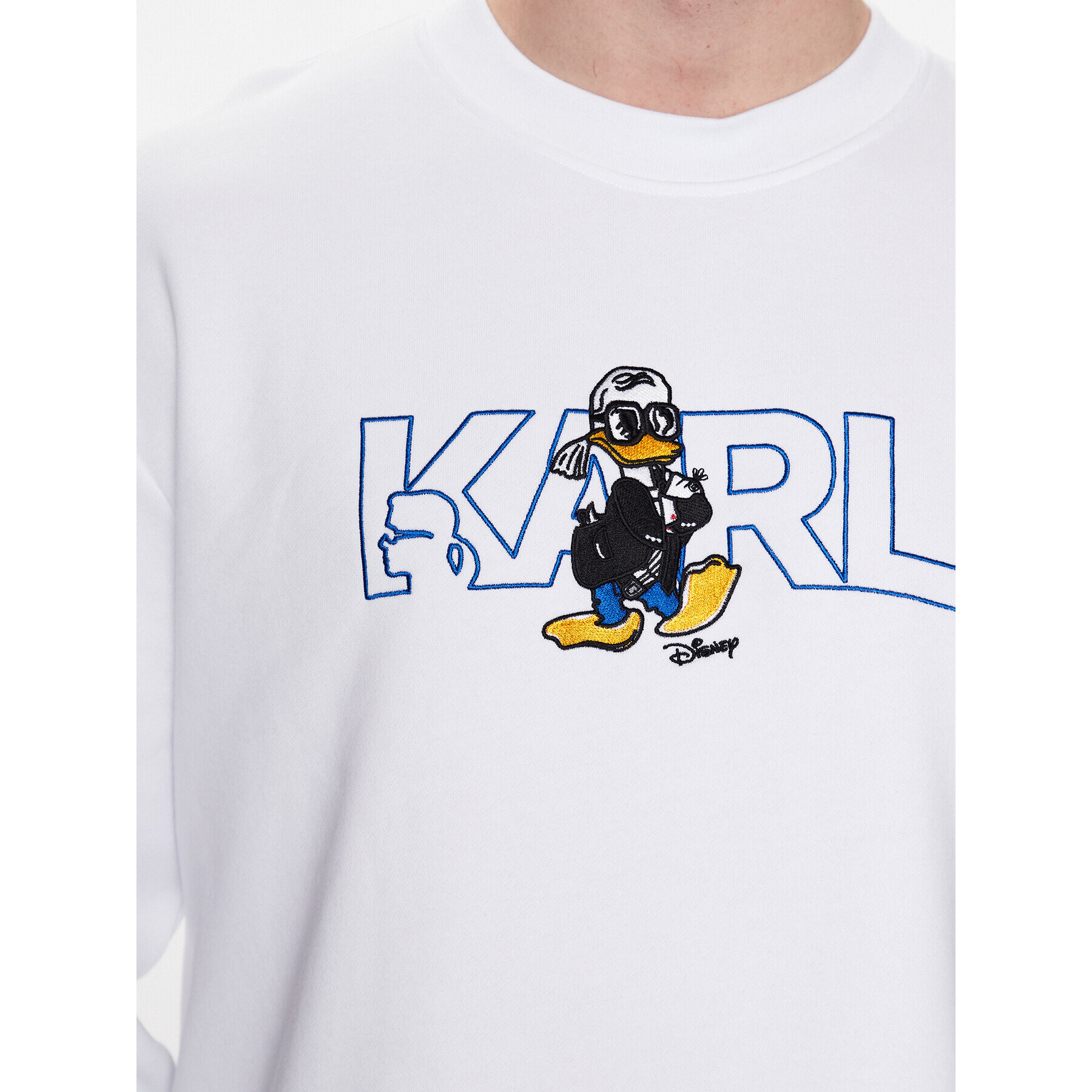 KARL LAGERFELD Bluză DISNEY Logo 705098 532930 Alb Regular Fit - Pled.ro