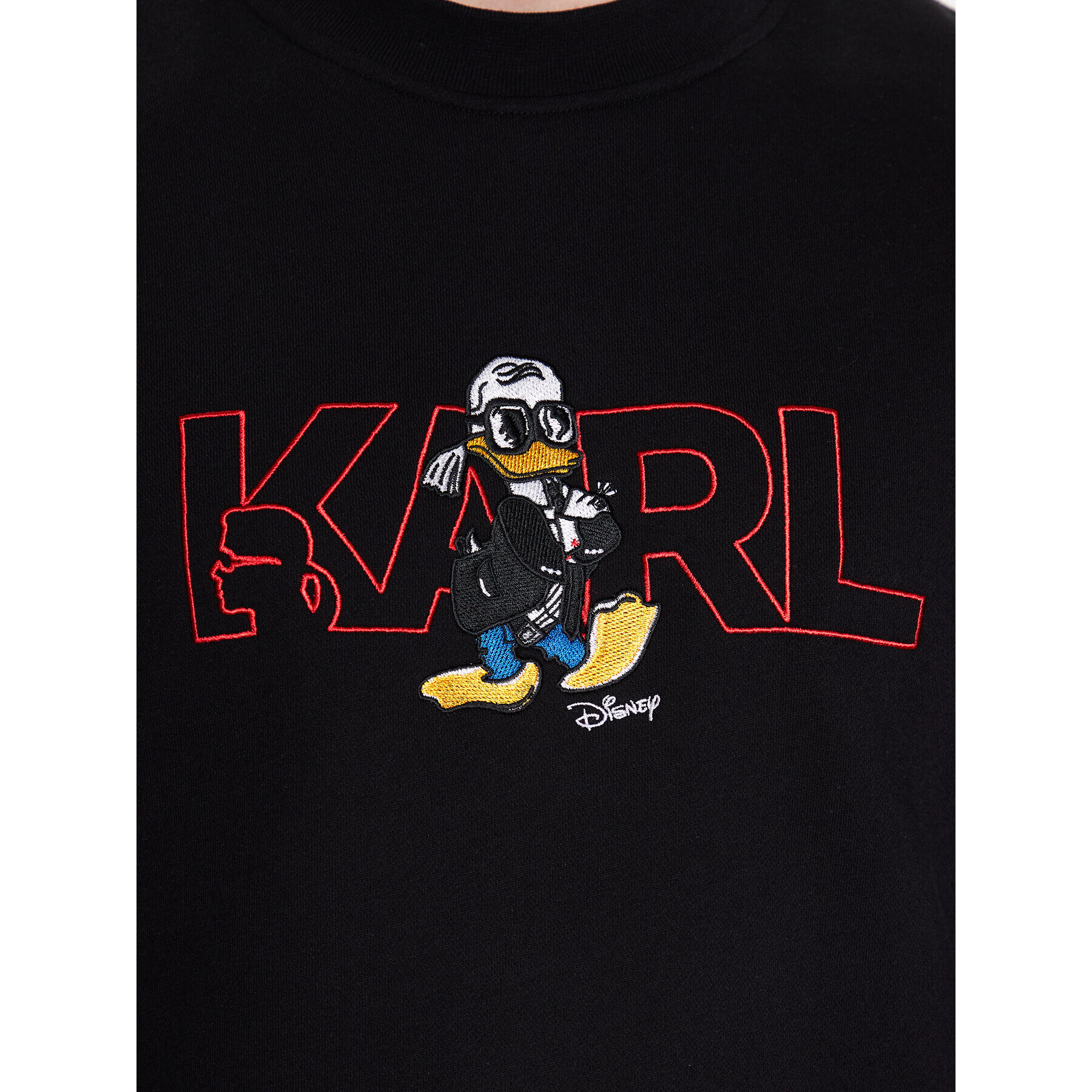 KARL LAGERFELD Bluză DISNEY Logo 705098 532930 Negru Regular Fit - Pled.ro