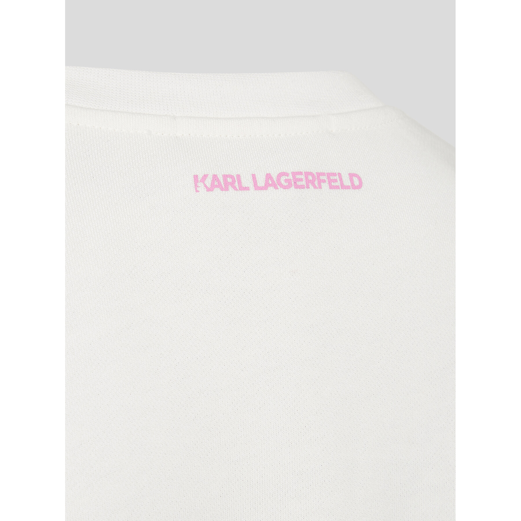 KARL LAGERFELD Bluză Future Logo 225W1804 Écru Regular Fit - Pled.ro