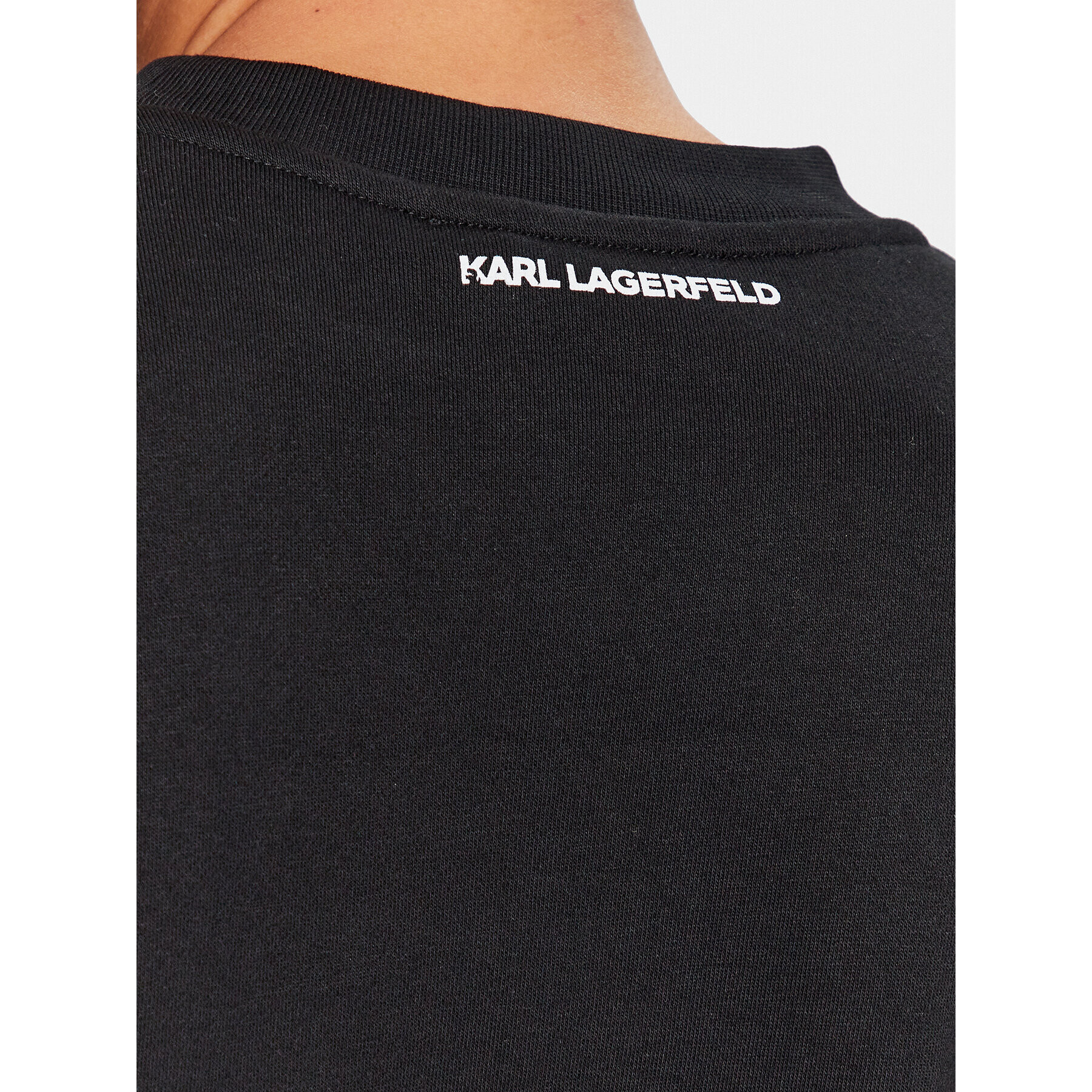 KARL LAGERFELD Bluză Ikonik 2.0 231W1804 Negru Regular Fit - Pled.ro