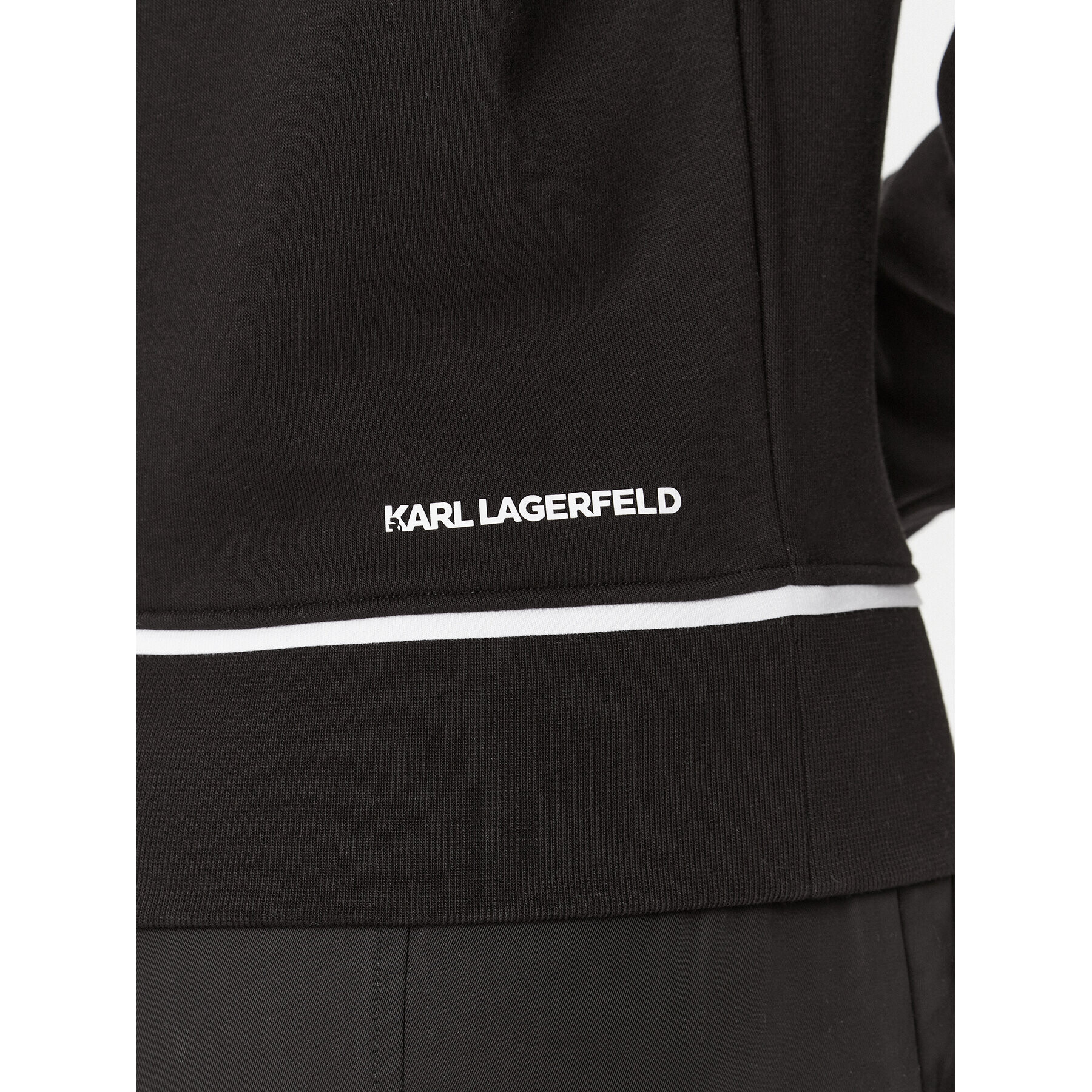 KARL LAGERFELD Bluză Ikonik 2.0 235W1816 Negru Regular Fit - Pled.ro