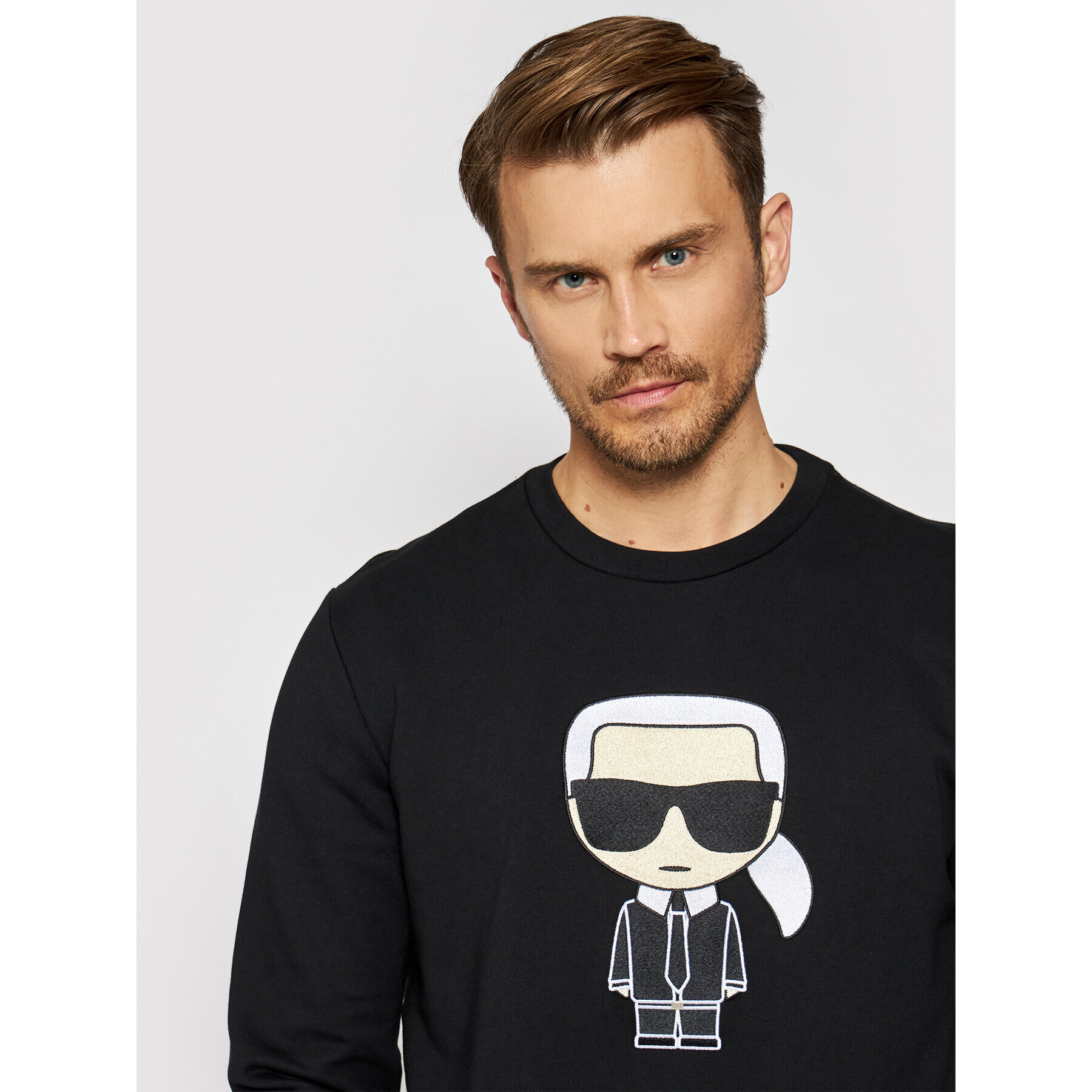 KARL LAGERFELD Bluză Ikonik 705060 511951 Negru Regular Fit - Pled.ro