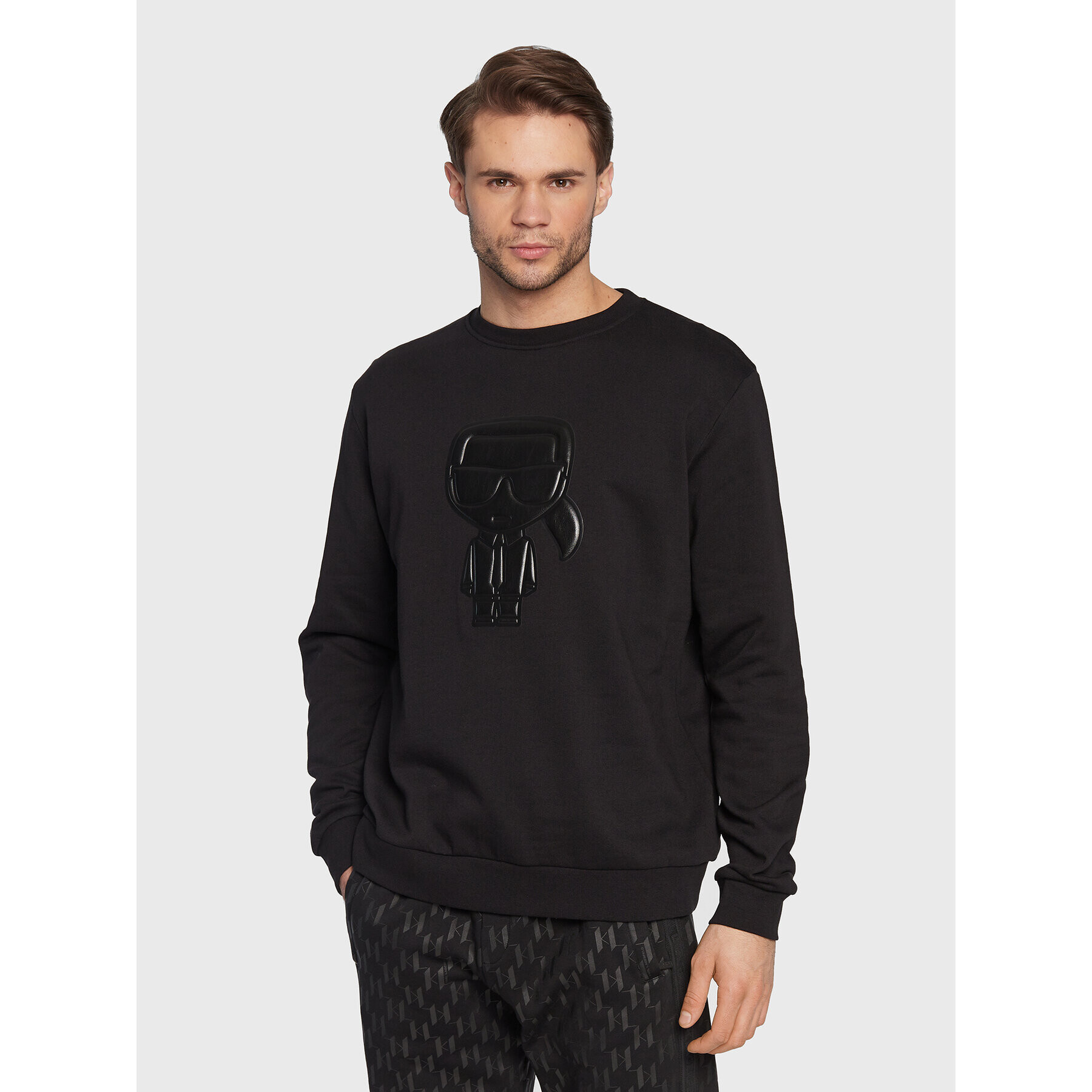 KARL LAGERFELD Bluză Sweat 705064 524940 Negru Regular Fit - Pled.ro