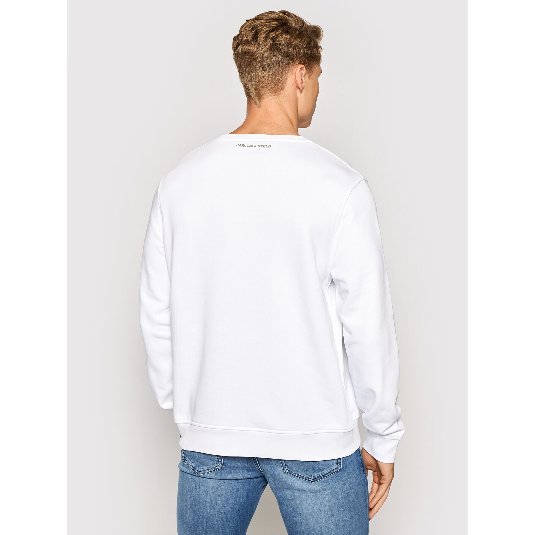 KARL LAGERFELD Bluză Sweat 705080 511900 Alb Regular Fit - Pled.ro