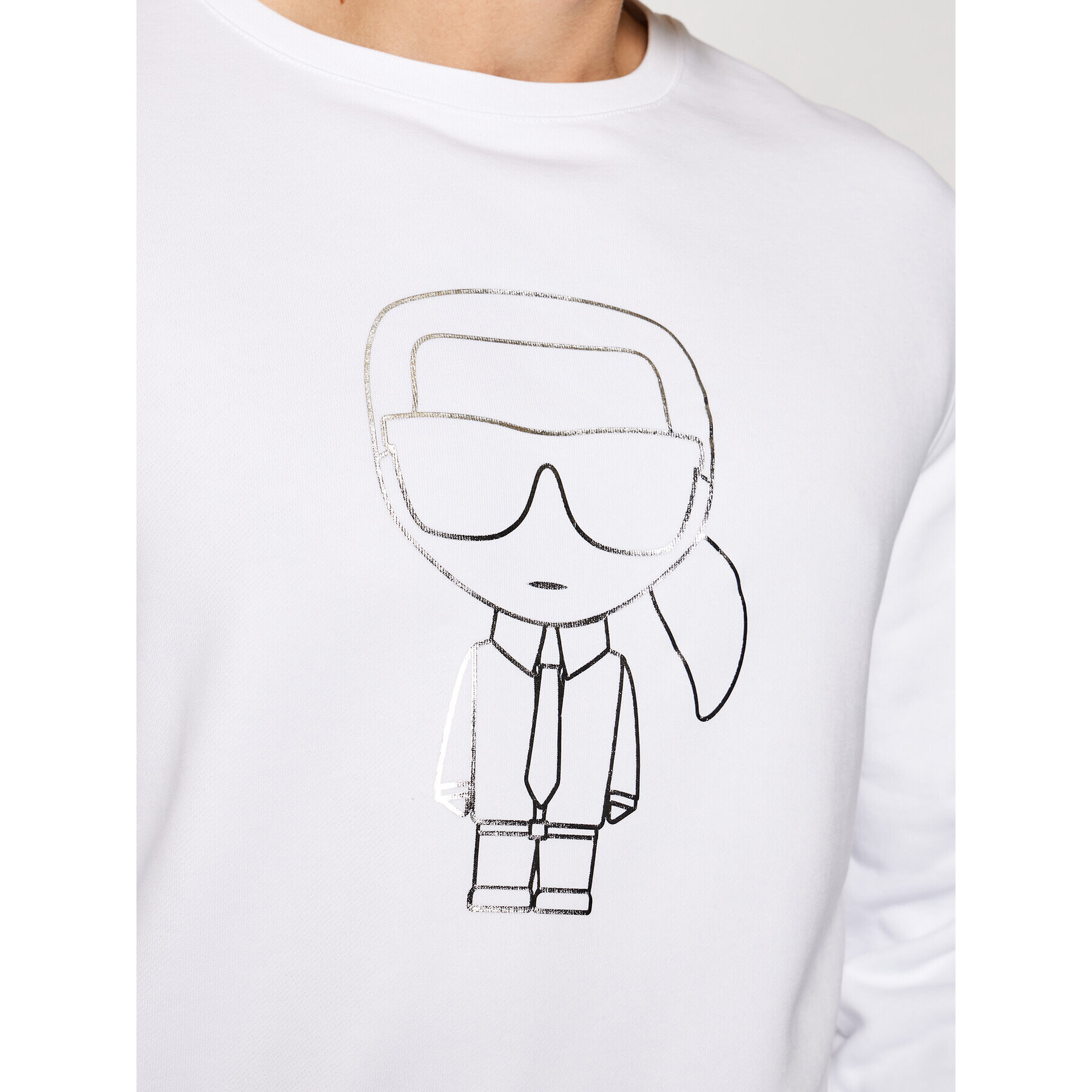 KARL LAGERFELD Bluză Sweat 705080 511900 Alb Regular Fit - Pled.ro