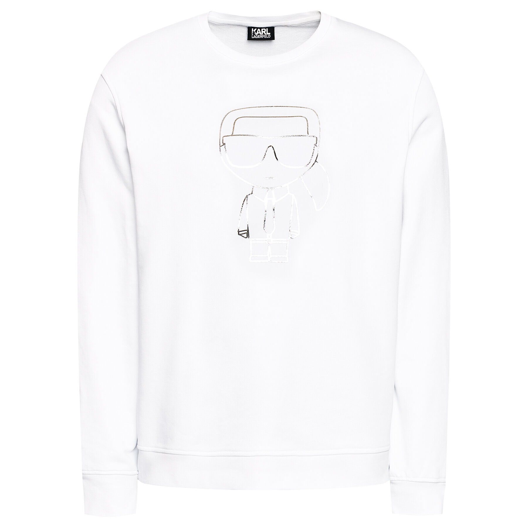 KARL LAGERFELD Bluză Sweat 705080 511900 Alb Regular Fit - Pled.ro