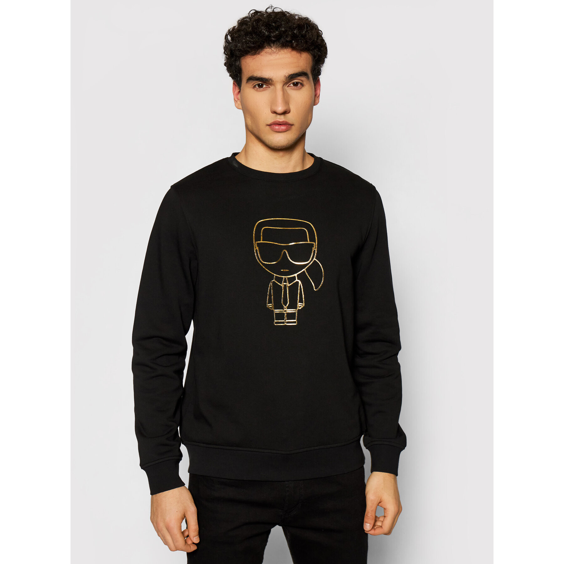 KARL LAGERFELD Bluză Sweat 705080 511900 Negru Regular Fit - Pled.ro