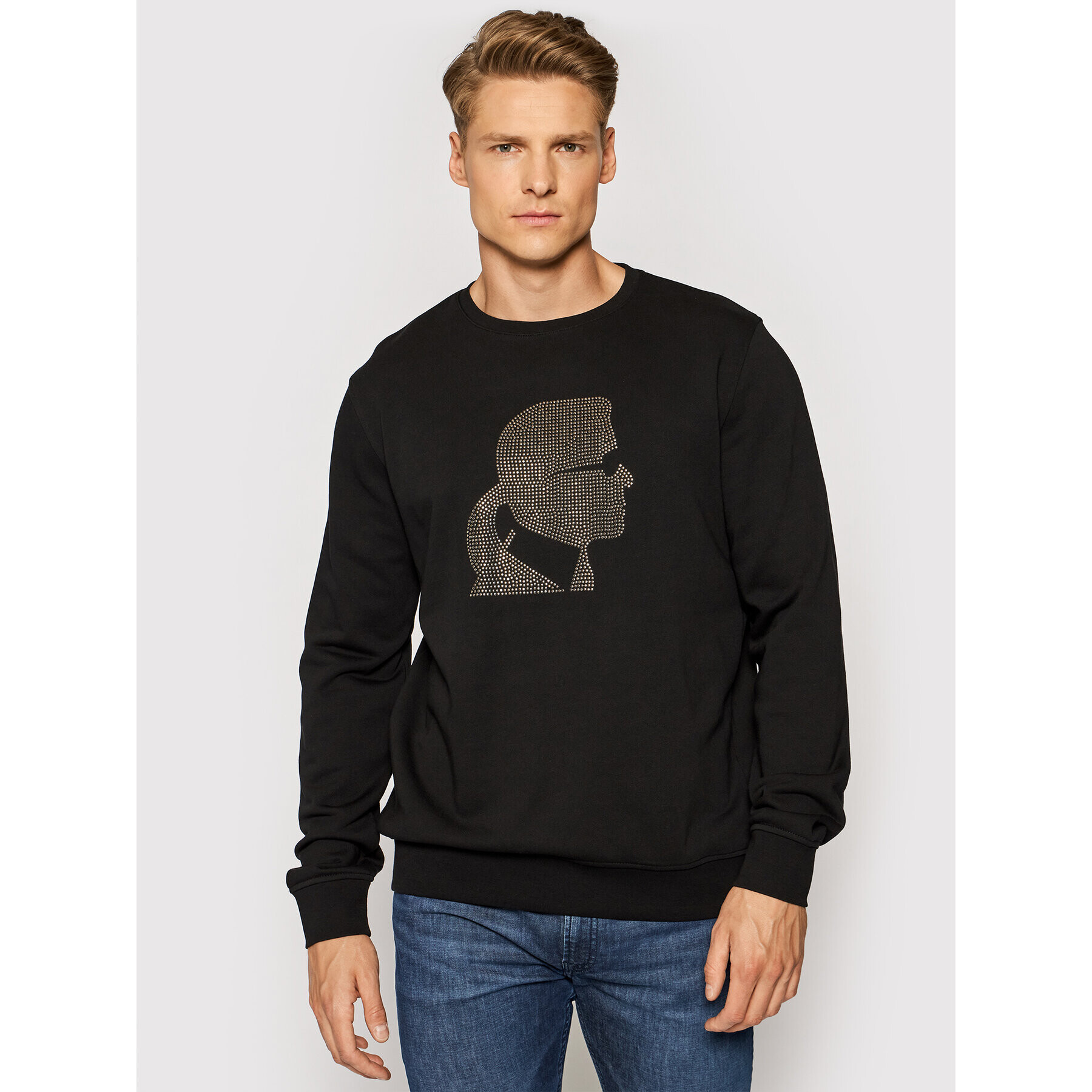 KARL LAGERFELD Bluză Sweat 705083 511900 Negru Regular Fit - Pled.ro