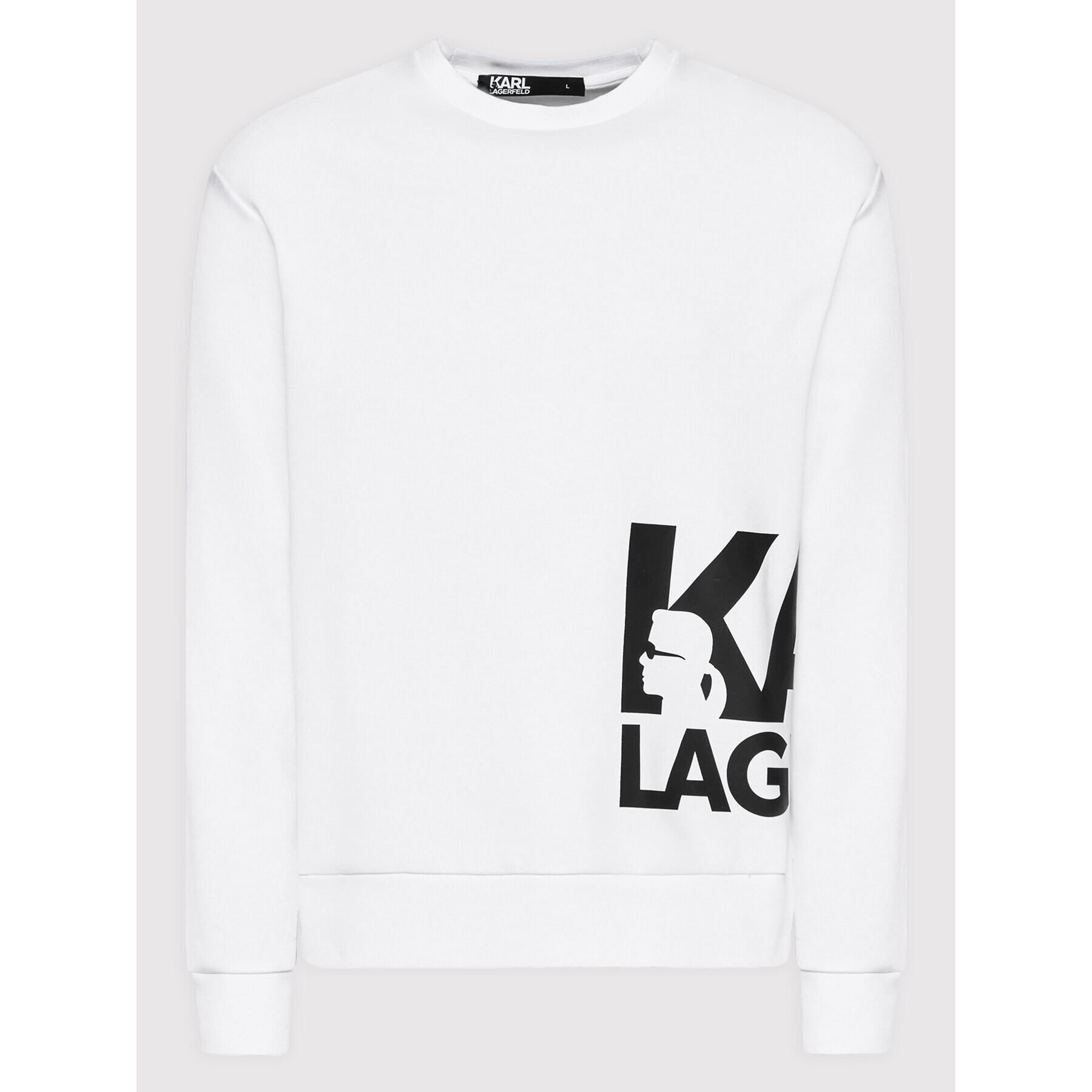 KARL LAGERFELD Bluză Sweat 705084 521900 Alb Regular Fit - Pled.ro