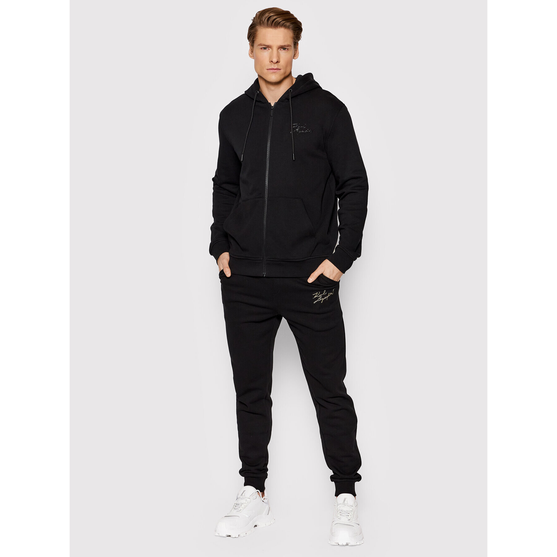 KARL LAGERFELD Bluză Sweat 705402 521900 Negru Regular Fit - Pled.ro