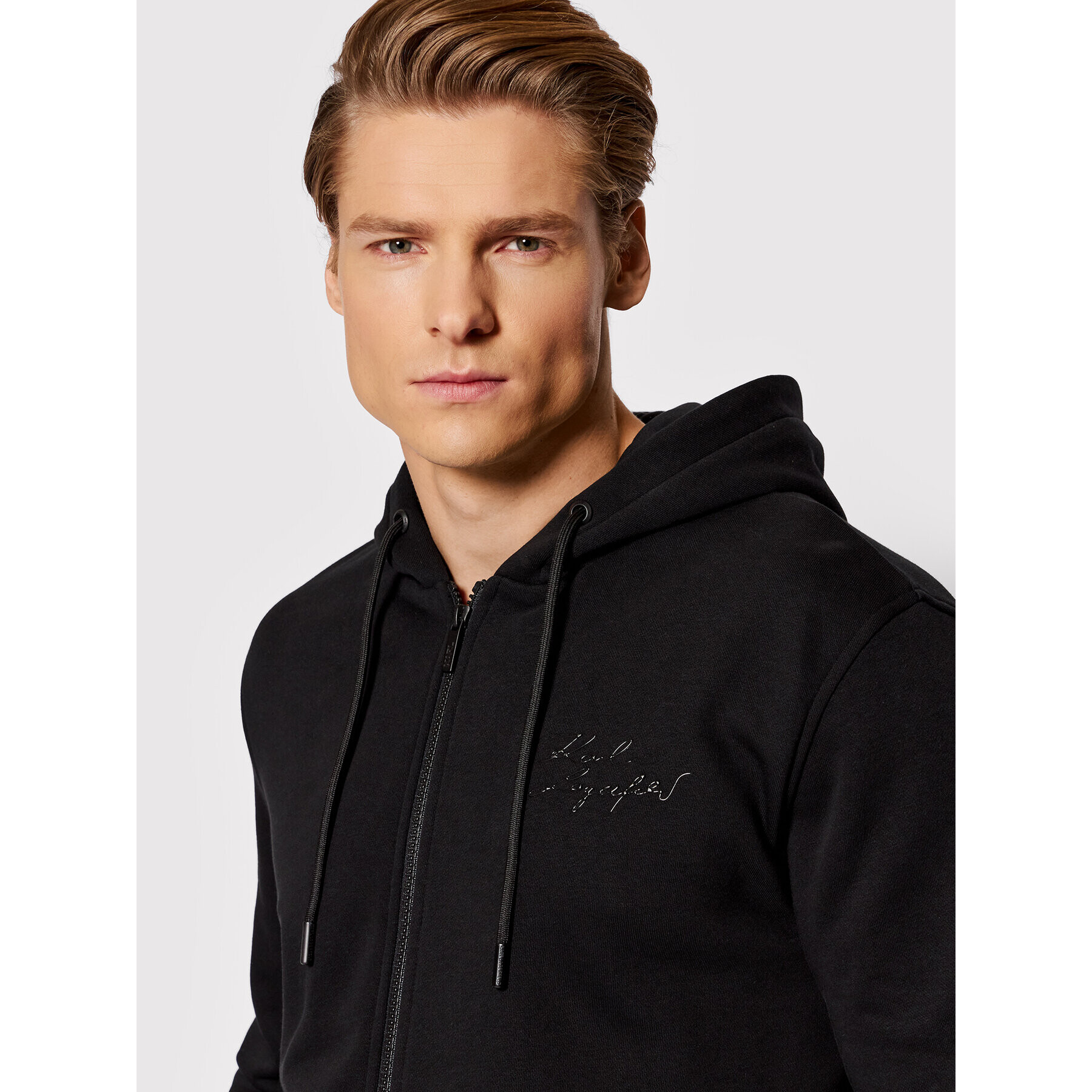 KARL LAGERFELD Bluză Sweat 705402 521900 Negru Regular Fit - Pled.ro