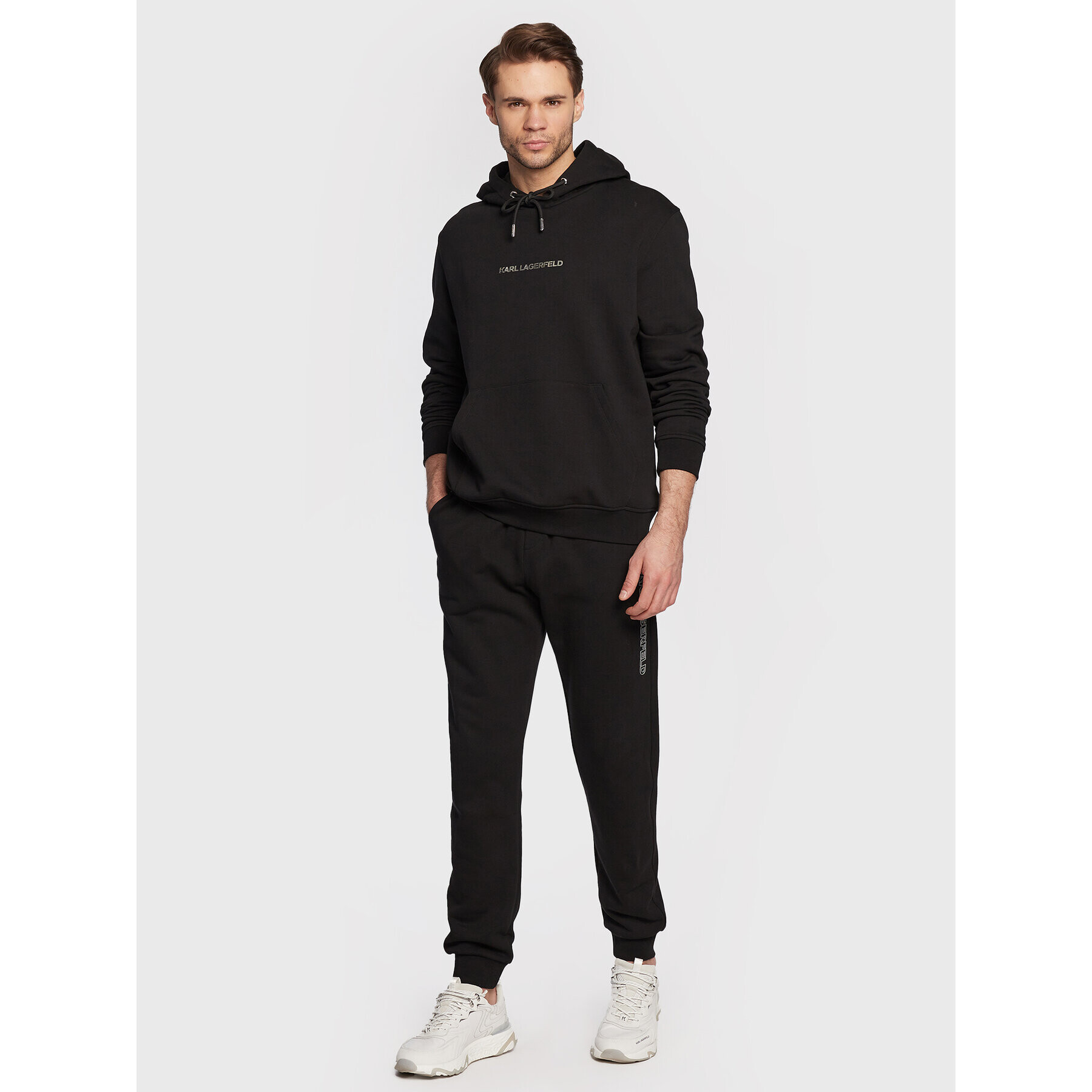 KARL LAGERFELD Bluză Sweat 705424 524910 Negru Regular Fit - Pled.ro