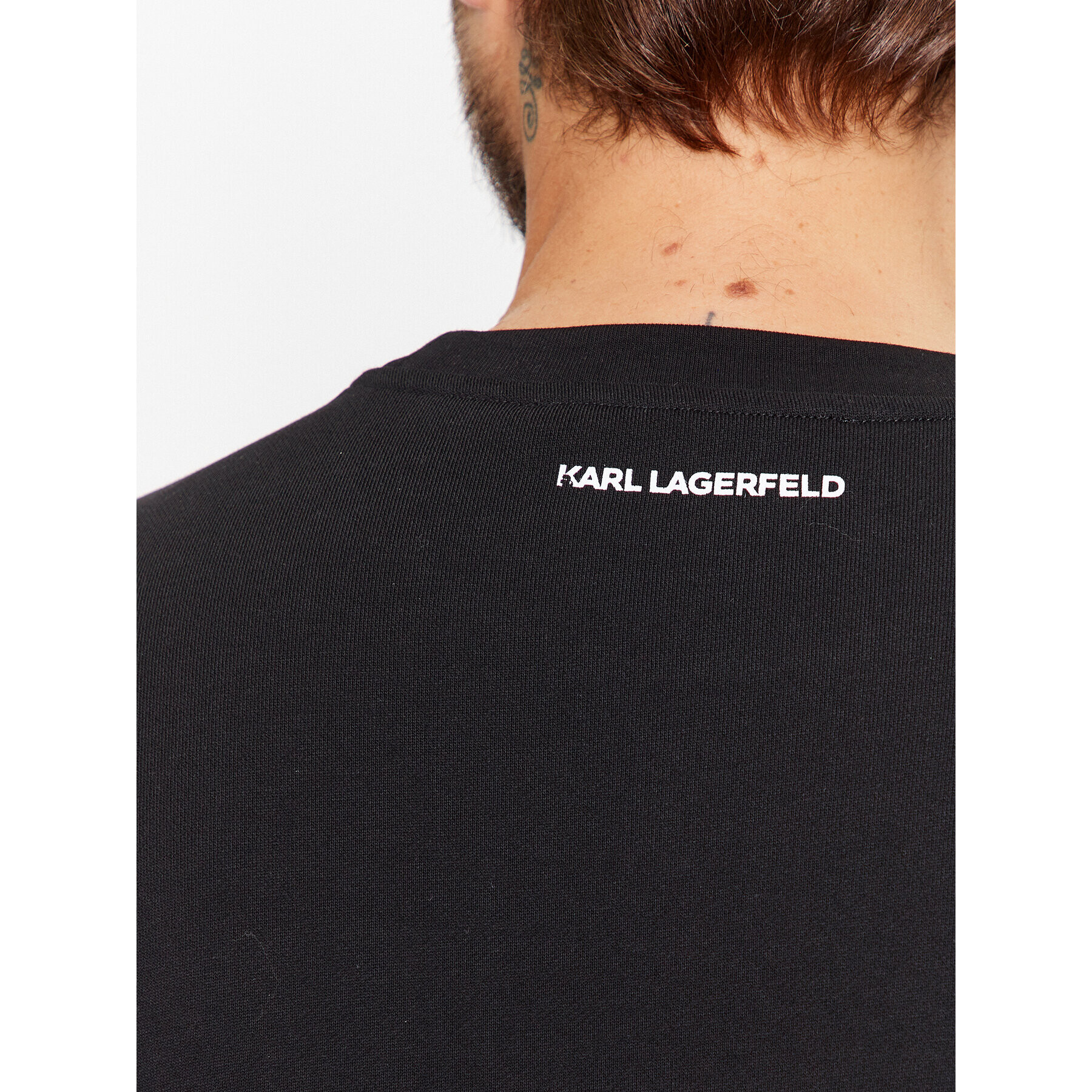 KARL LAGERFELD Bluză Sweat Crewneck 705071 500951 Negru Regular Fit - Pled.ro