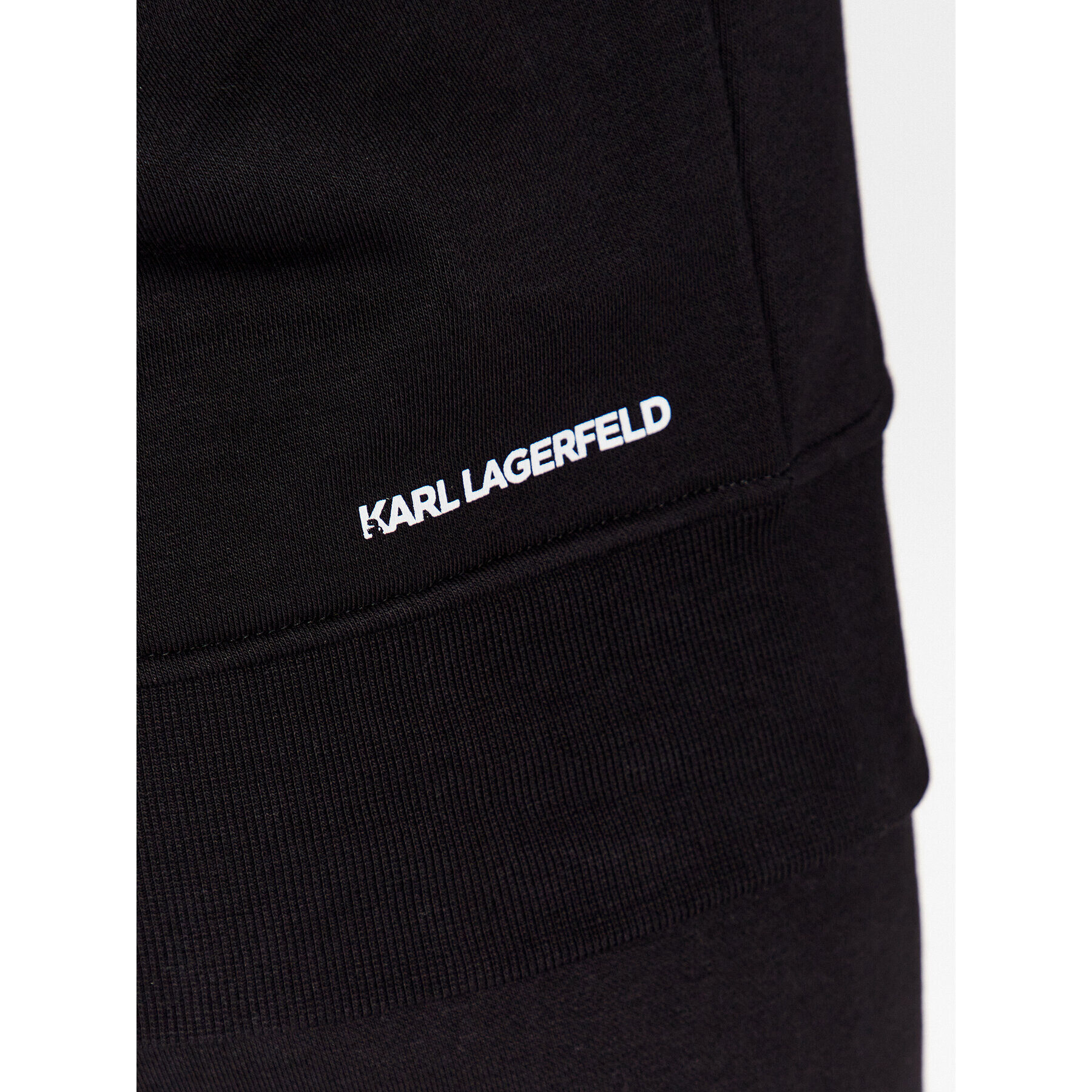 KARL LAGERFELD Bluză Unisex 225W2183 Negru Relaxed Fit - Pled.ro