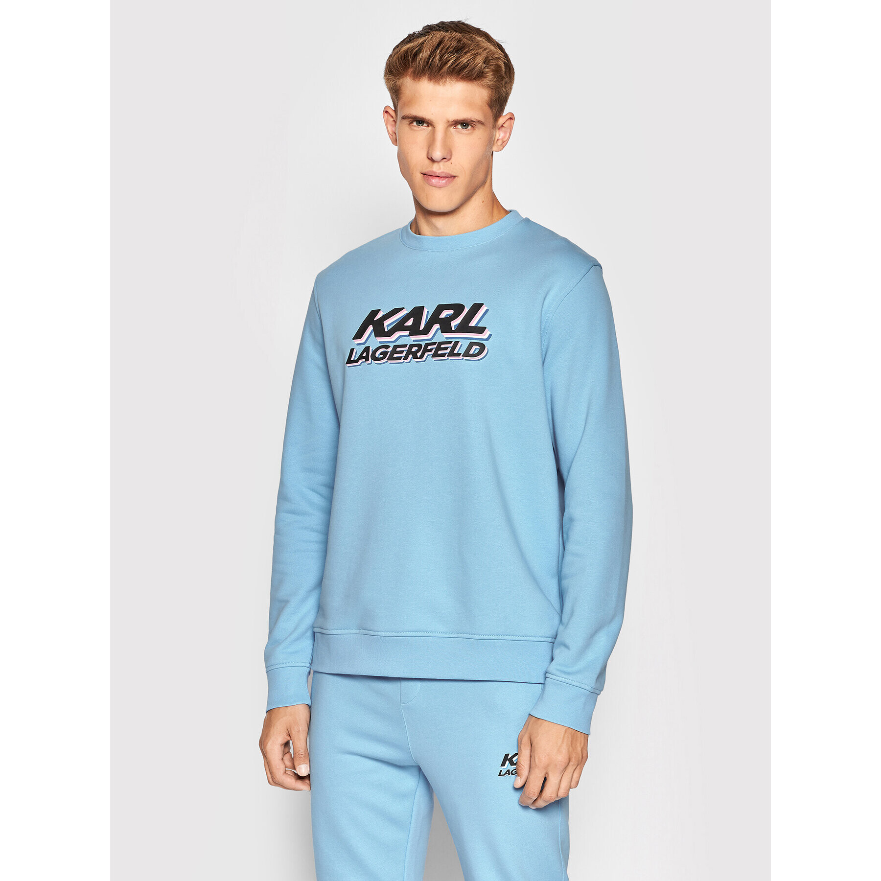 KARL LAGERFELD Bluză 705080 523910 Albastru Regular Fit - Pled.ro