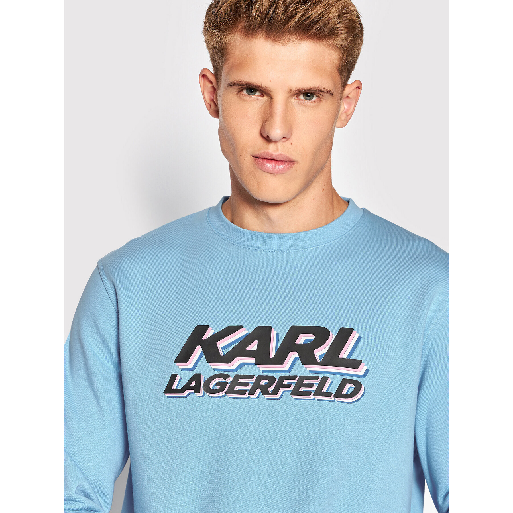 KARL LAGERFELD Bluză 705080 523910 Albastru Regular Fit - Pled.ro