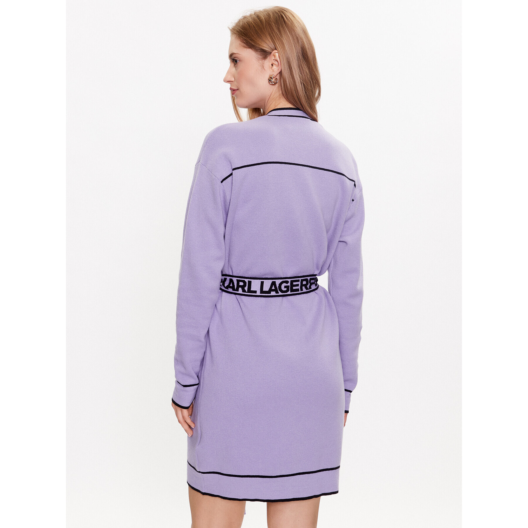 KARL LAGERFELD Cardigan 230W2011 Violet Regular Fit - Pled.ro