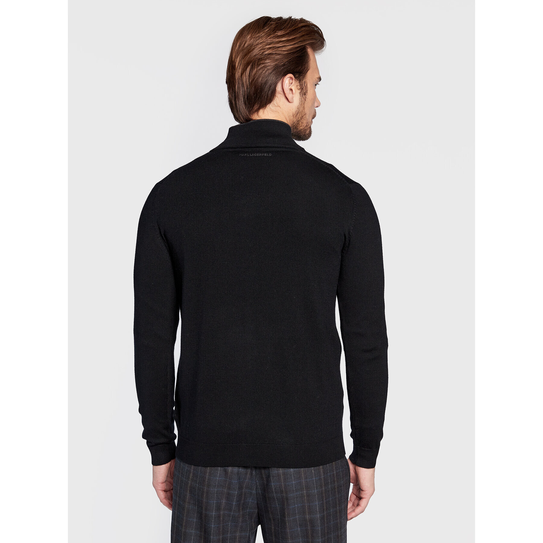 KARL LAGERFELD Cardigan 655004 524399 Negru Regular Fit - Pled.ro