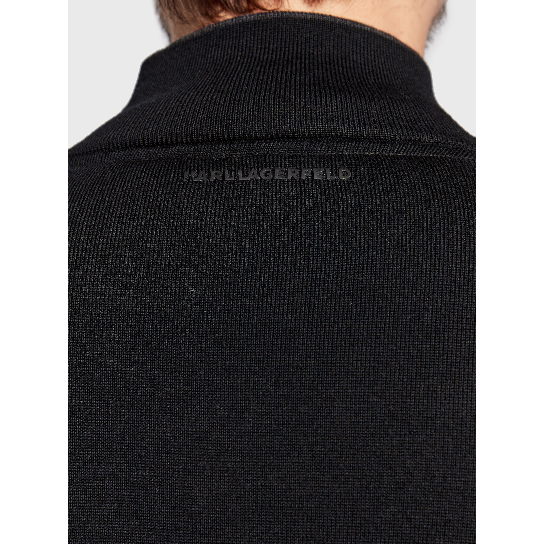 KARL LAGERFELD Cardigan 655004 524399 Negru Regular Fit - Pled.ro