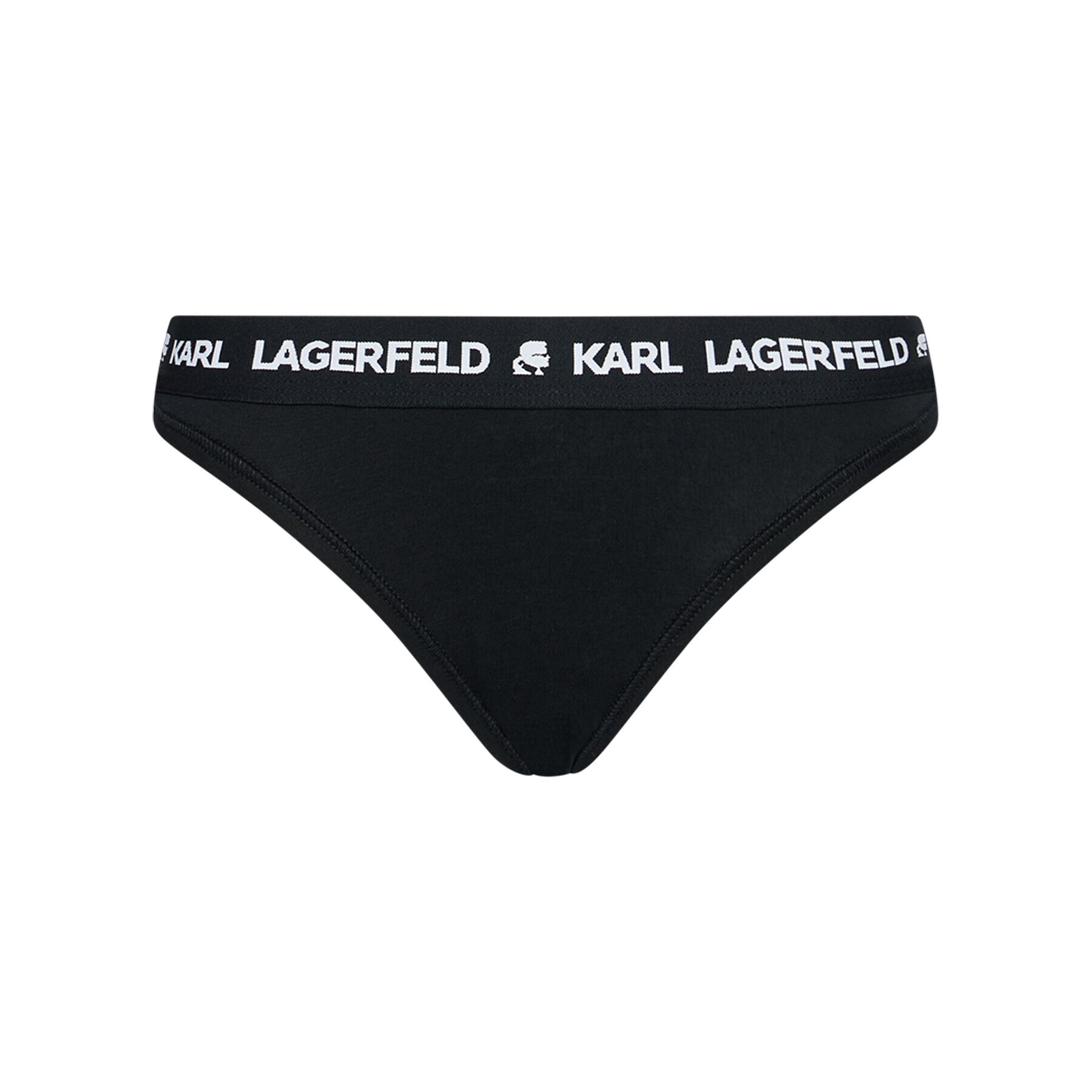 KARL LAGERFELD Chilot tanga Logo 211W2110 Negru - Pled.ro