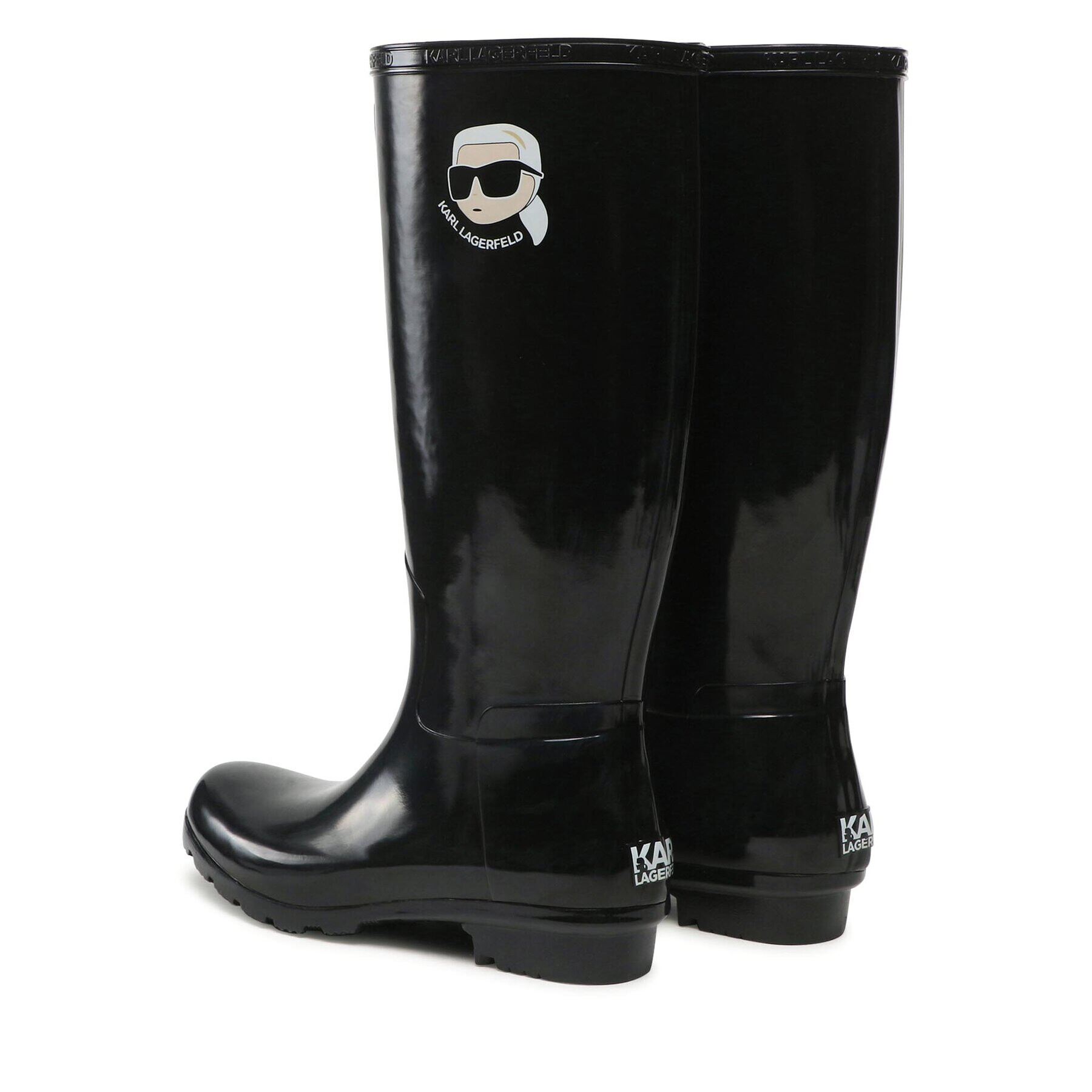 KARL LAGERFELD Cizme de cauciuc KL47090N Negru - Pled.ro