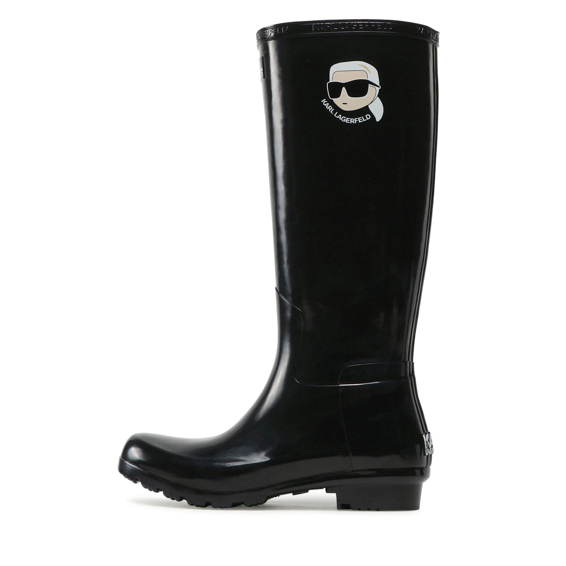 KARL LAGERFELD Cizme de cauciuc KL47090N Negru - Pled.ro