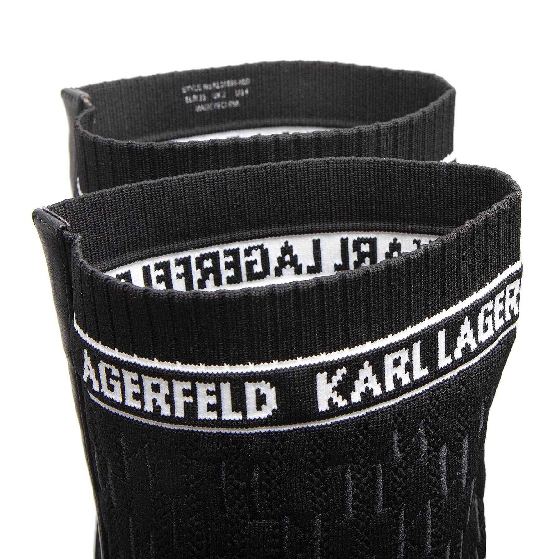 KARL LAGERFELD Cizme lungi muschetar KL31691 Negru - Pled.ro