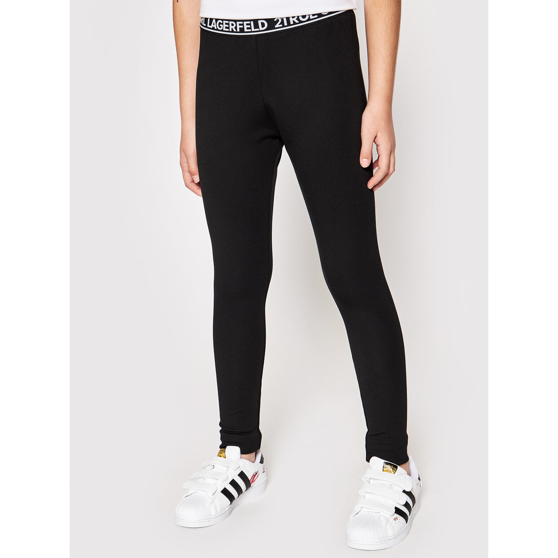 KARL LAGERFELD Colanți Z14148 S Negru Slim Fit - Pled.ro