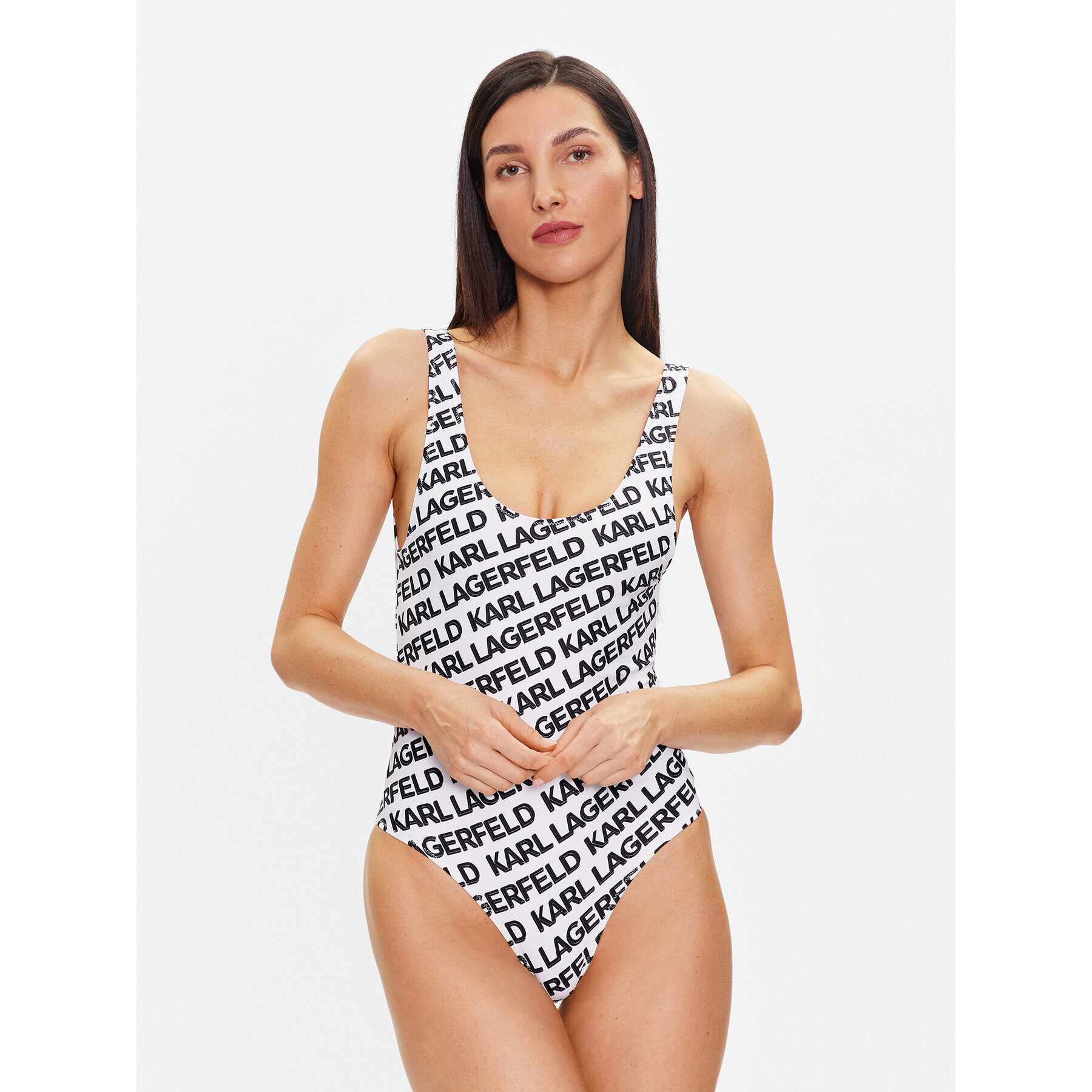 KARL LAGERFELD Costum de baie 230W2219 Alb - Pled.ro