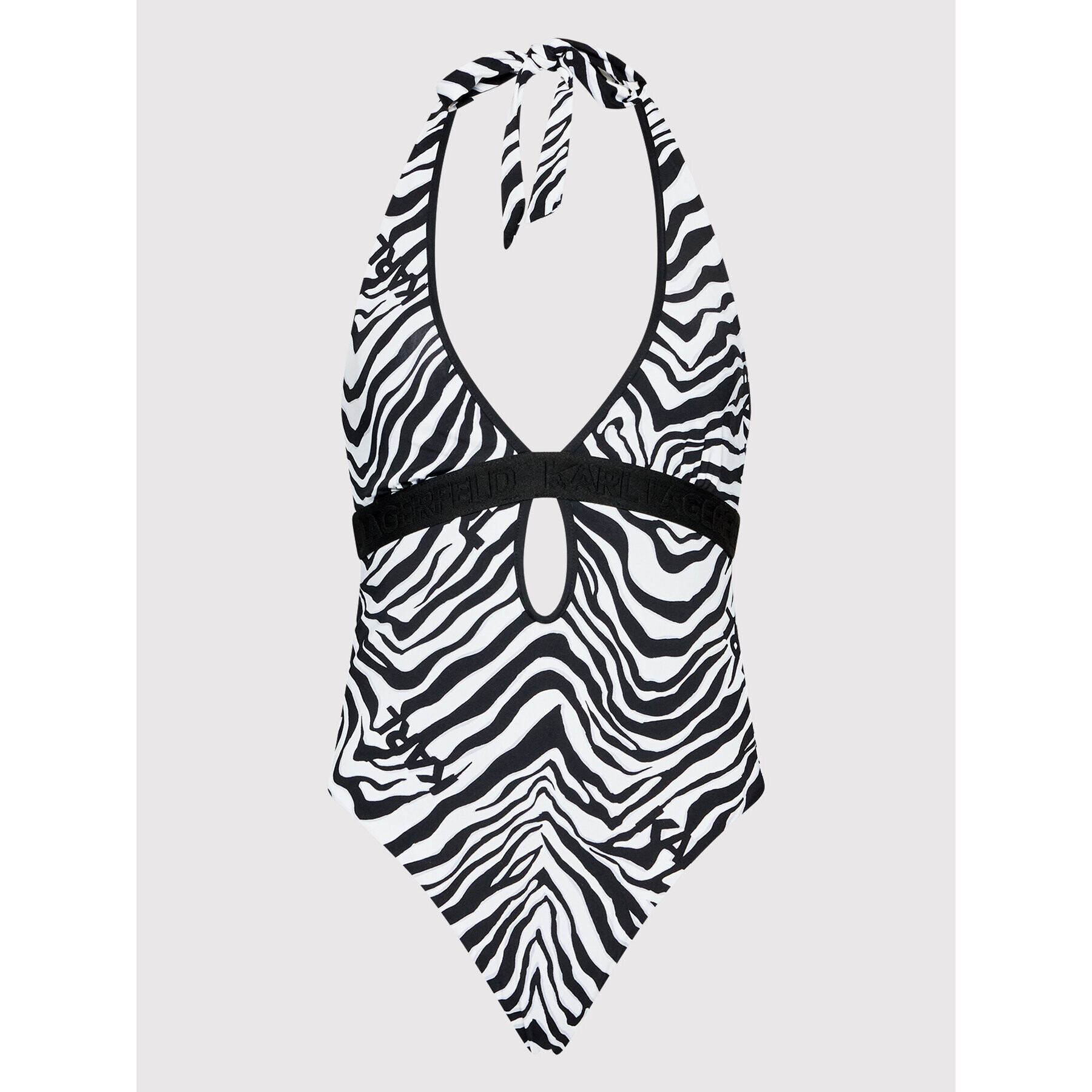 KARL LAGERFELD Costum de baie Zebra KL22WOP15 Negru - Pled.ro