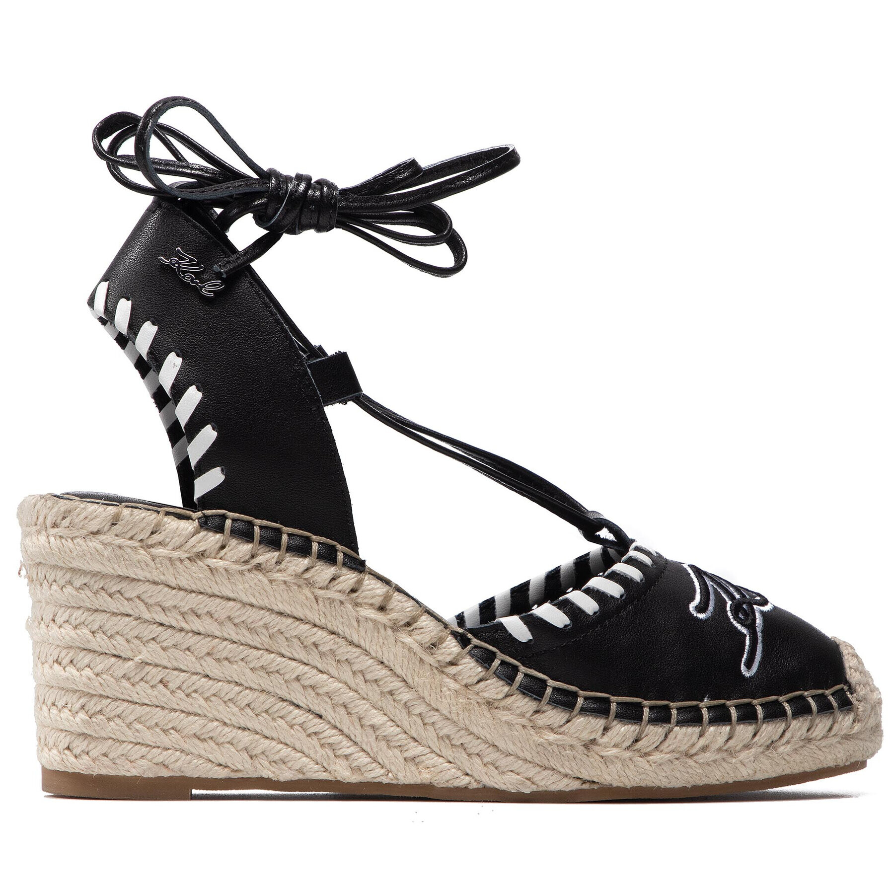 KARL LAGERFELD Espadrile KL32219 Negru - Pled.ro