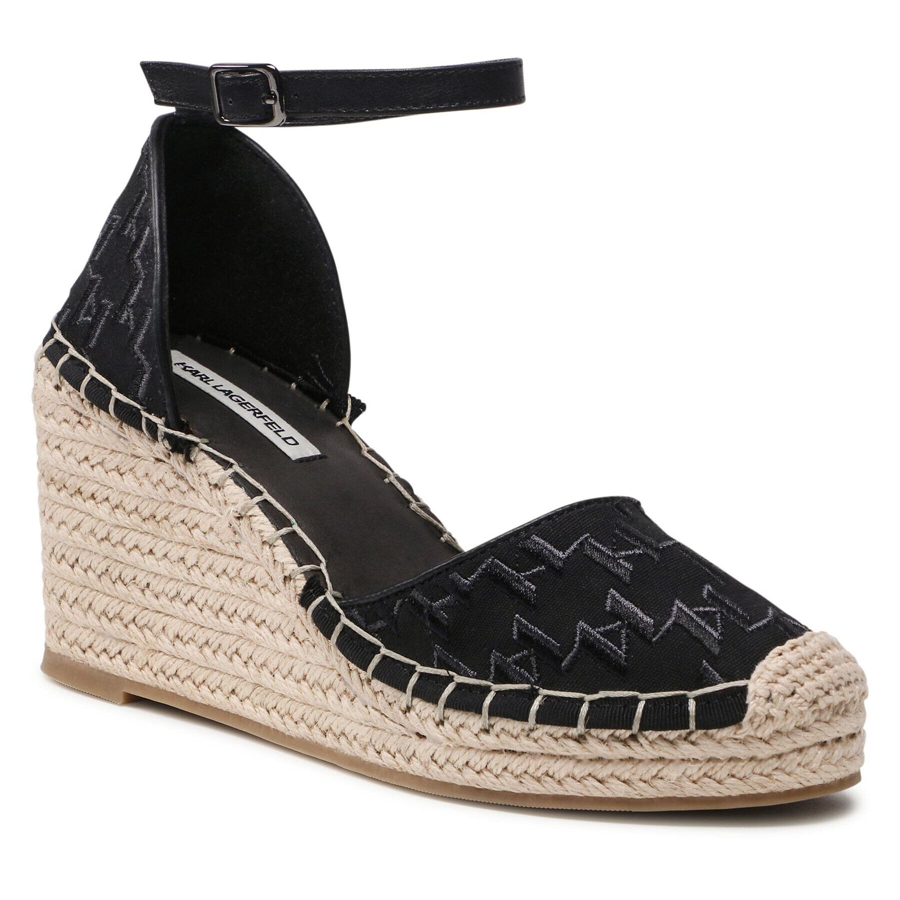 KARL LAGERFELD Espadrile KL32220 Negru - Pled.ro