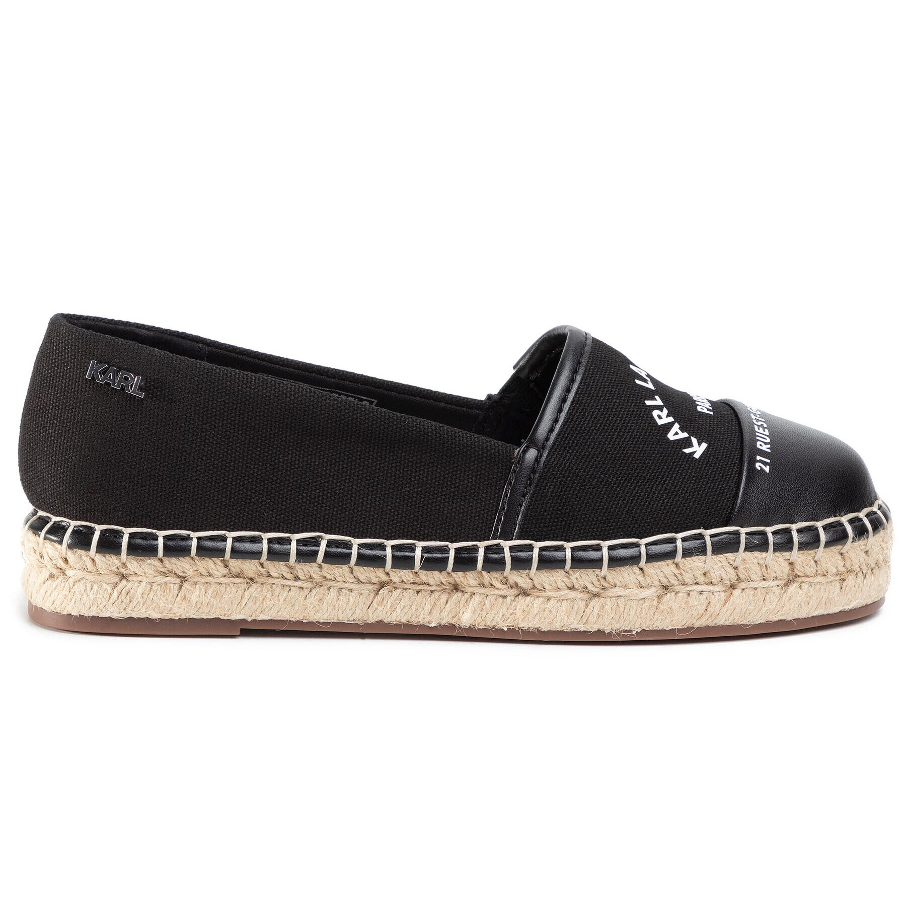 KARL LAGERFELD Espadrile KL80108 Negru - Pled.ro