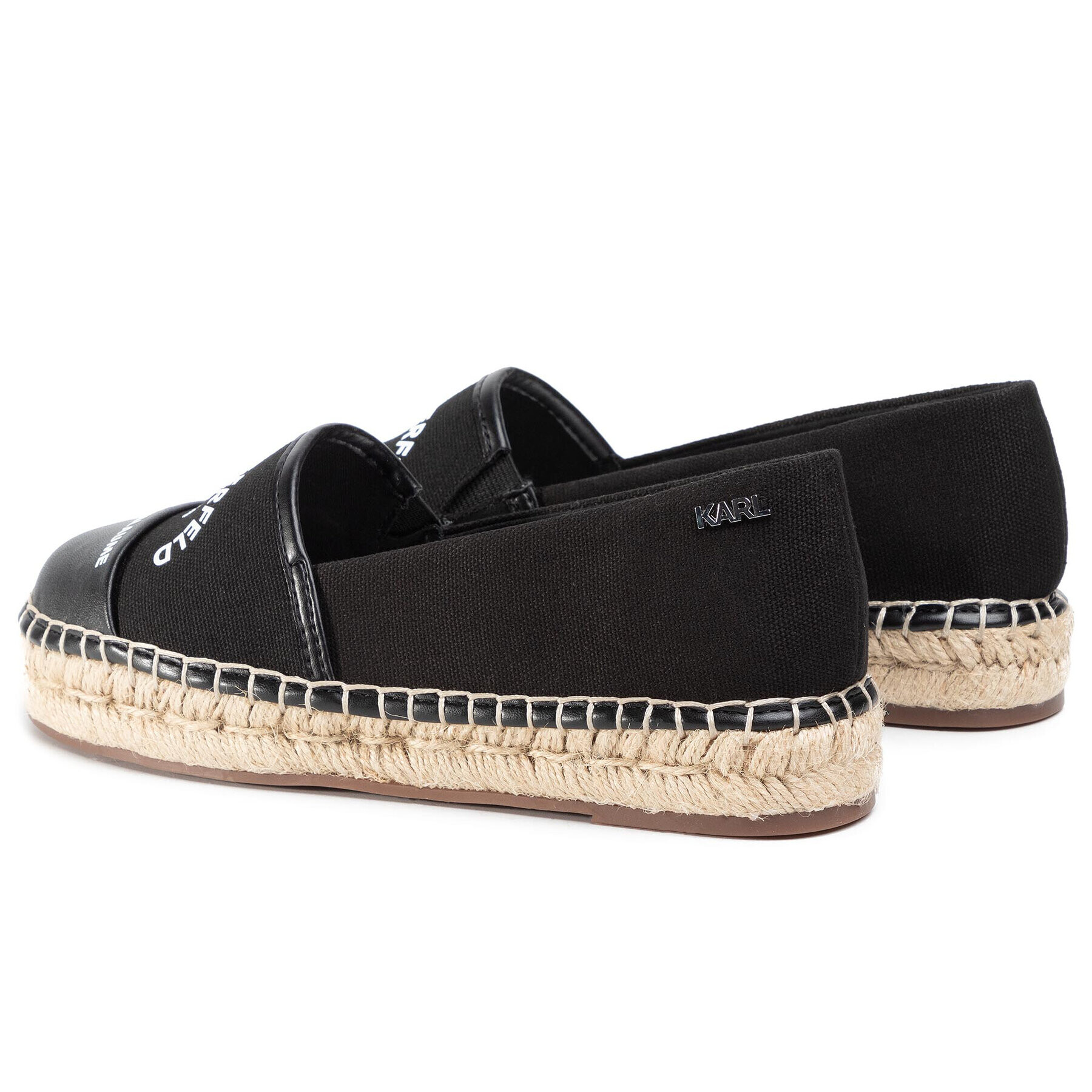 KARL LAGERFELD Espadrile KL80108 Negru - Pled.ro