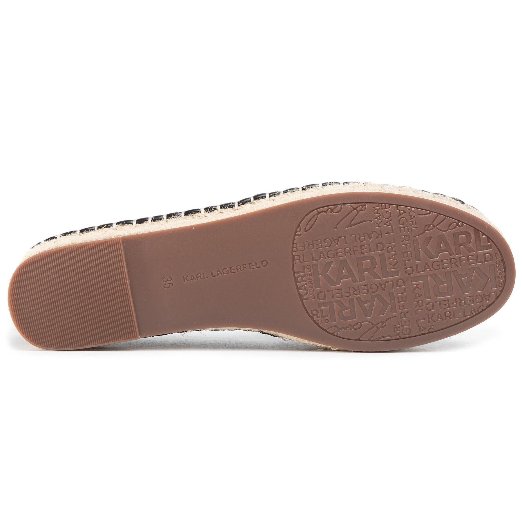 KARL LAGERFELD Espadrile KL80108 Negru - Pled.ro