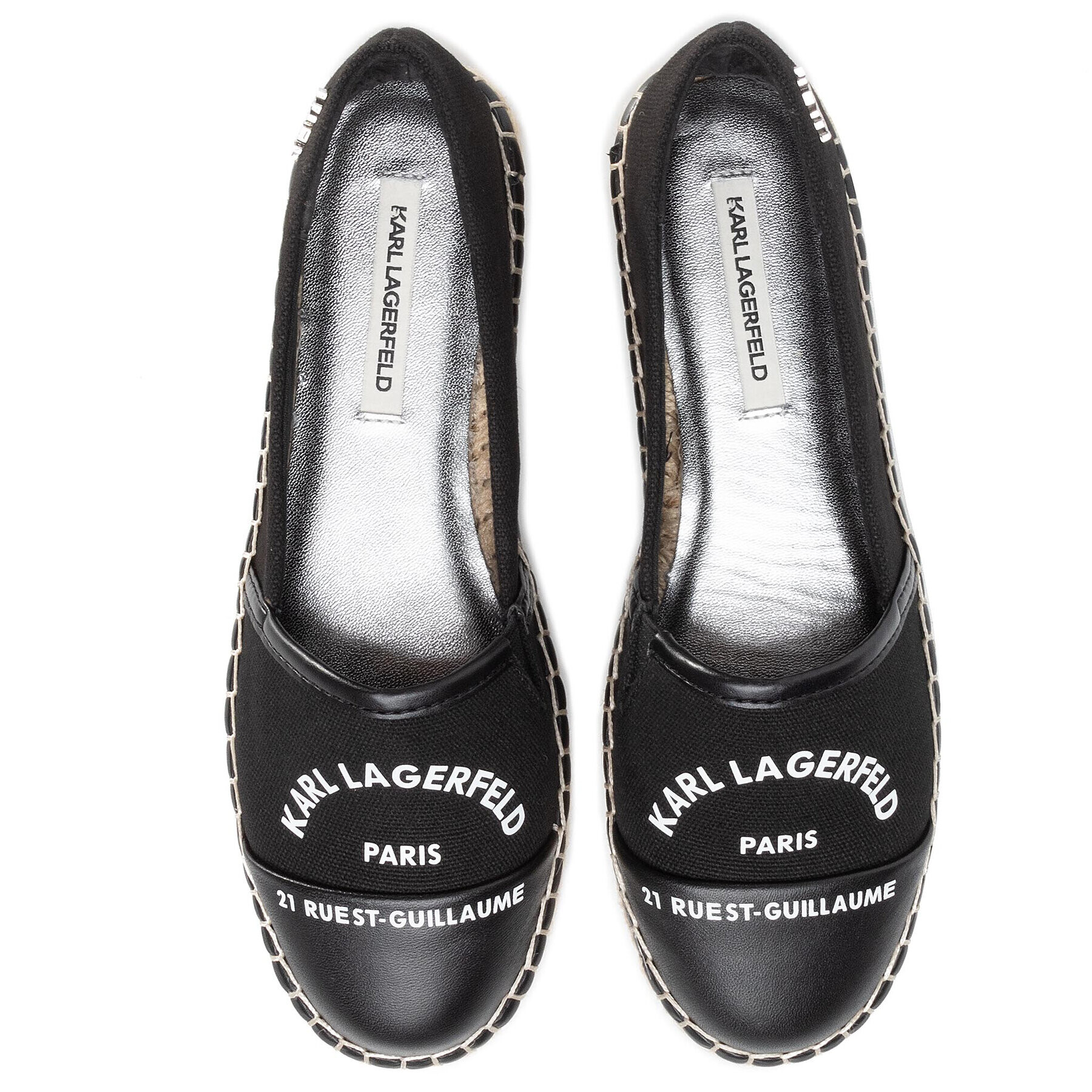 KARL LAGERFELD Espadrile KL80108 Negru - Pled.ro