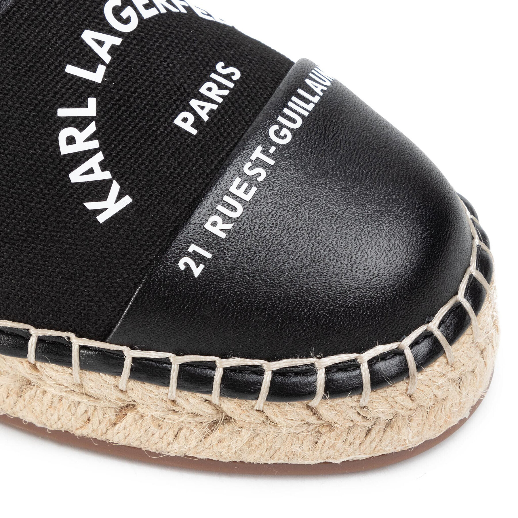 KARL LAGERFELD Espadrile KL80108 Negru - Pled.ro