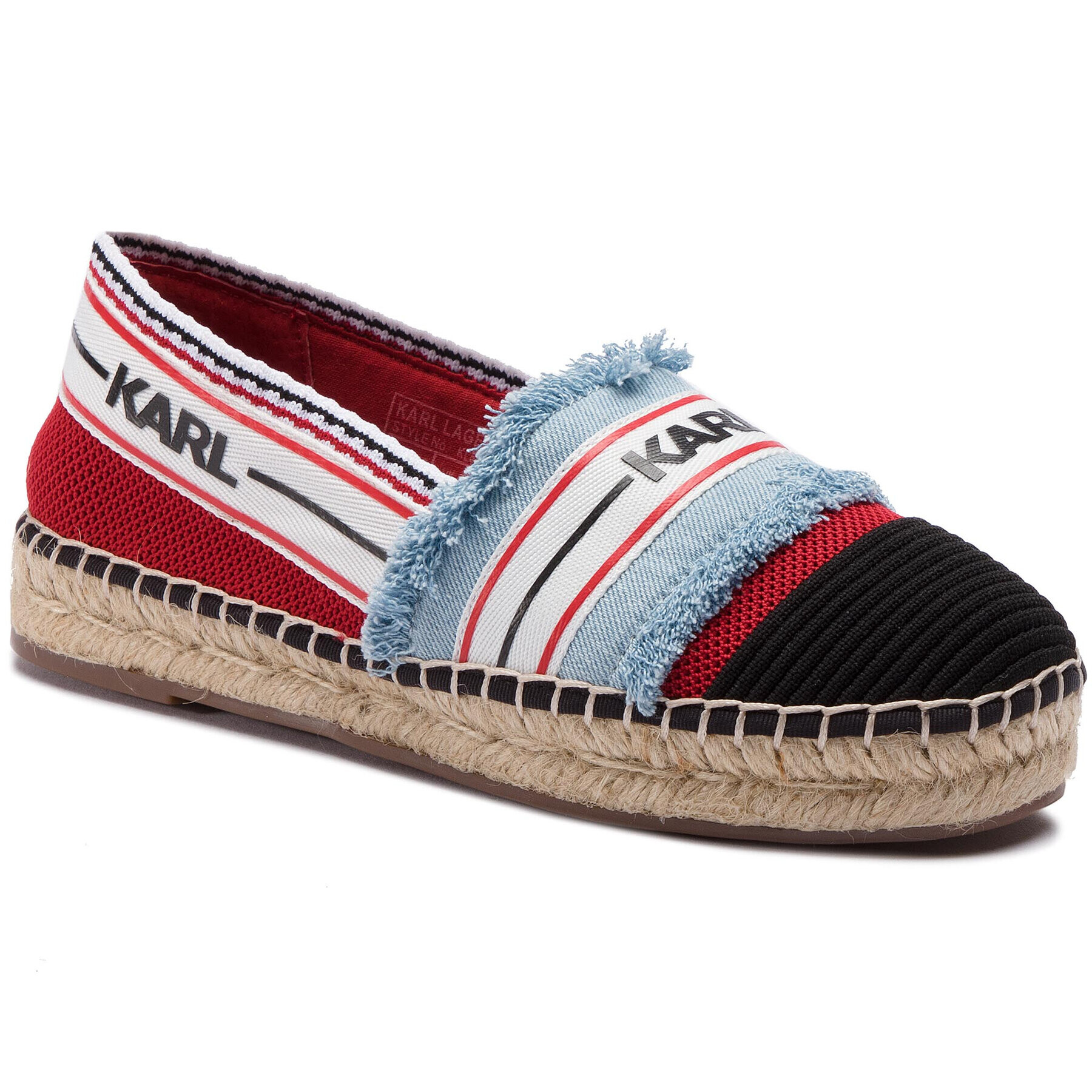 KARL LAGERFELD Espadrile KL80109 Roșu - Pled.ro