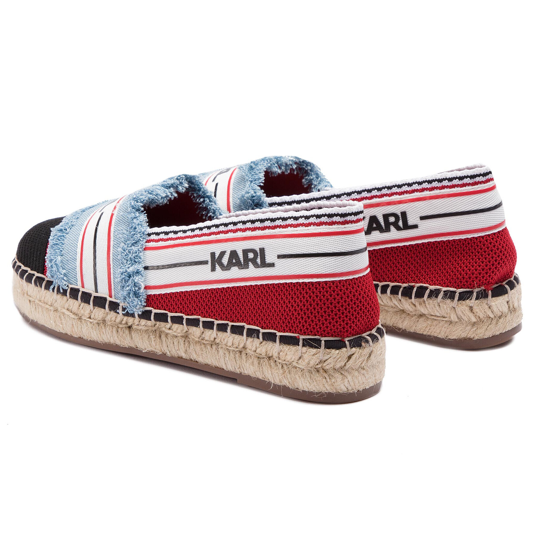 KARL LAGERFELD Espadrile KL80109 Roșu - Pled.ro