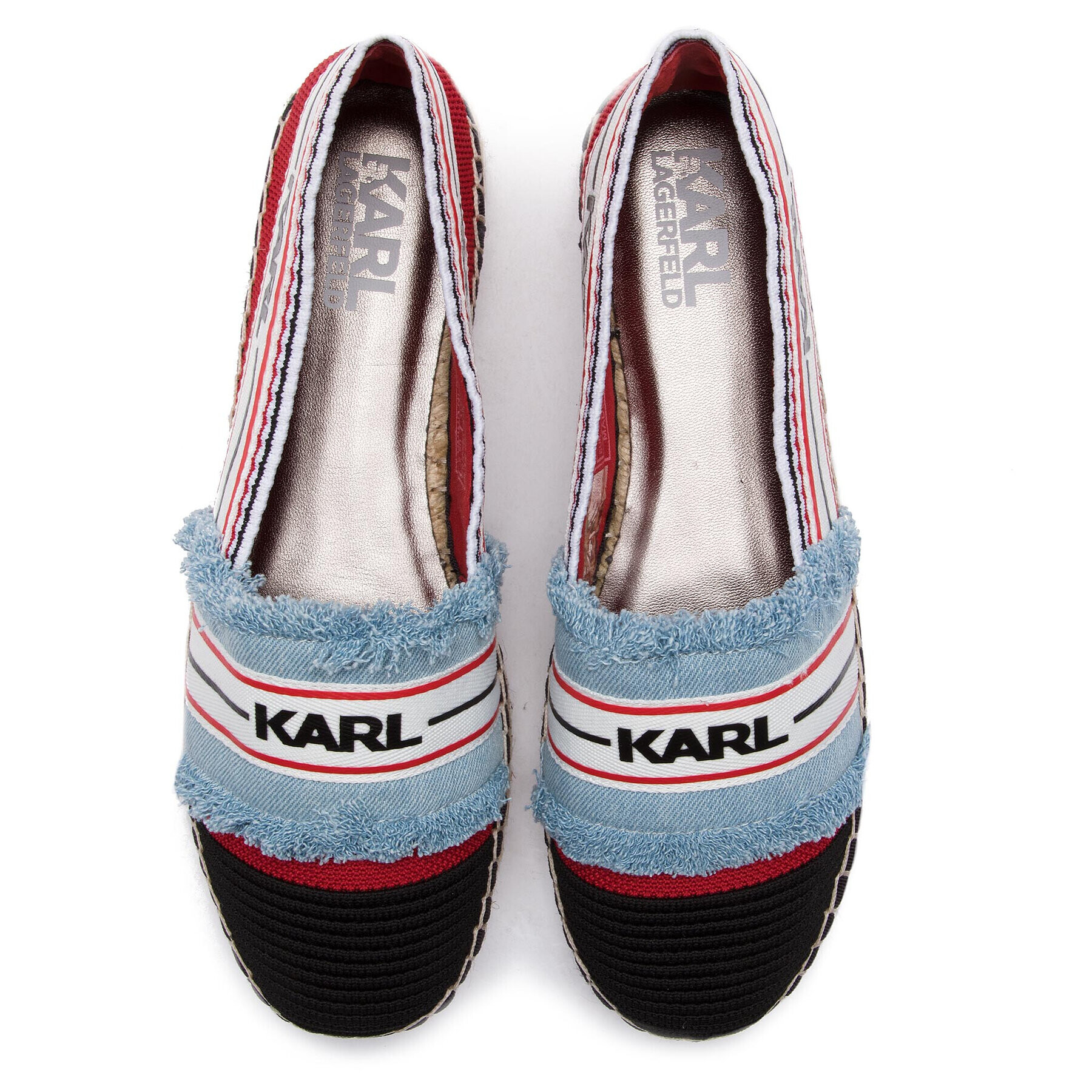 KARL LAGERFELD Espadrile KL80109 Roșu - Pled.ro