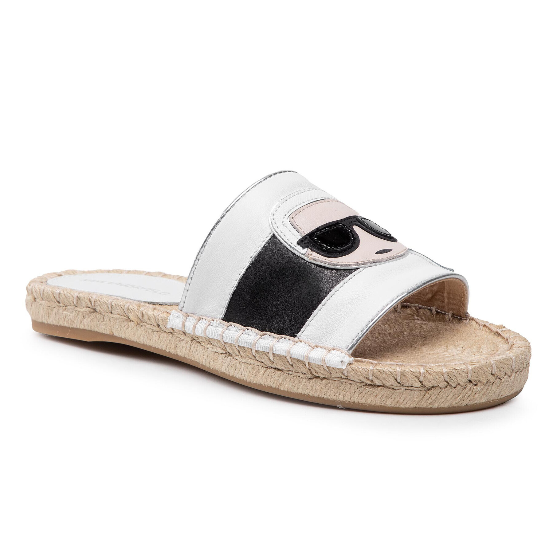 KARL LAGERFELD Espadrile KL80110 Alb - Pled.ro