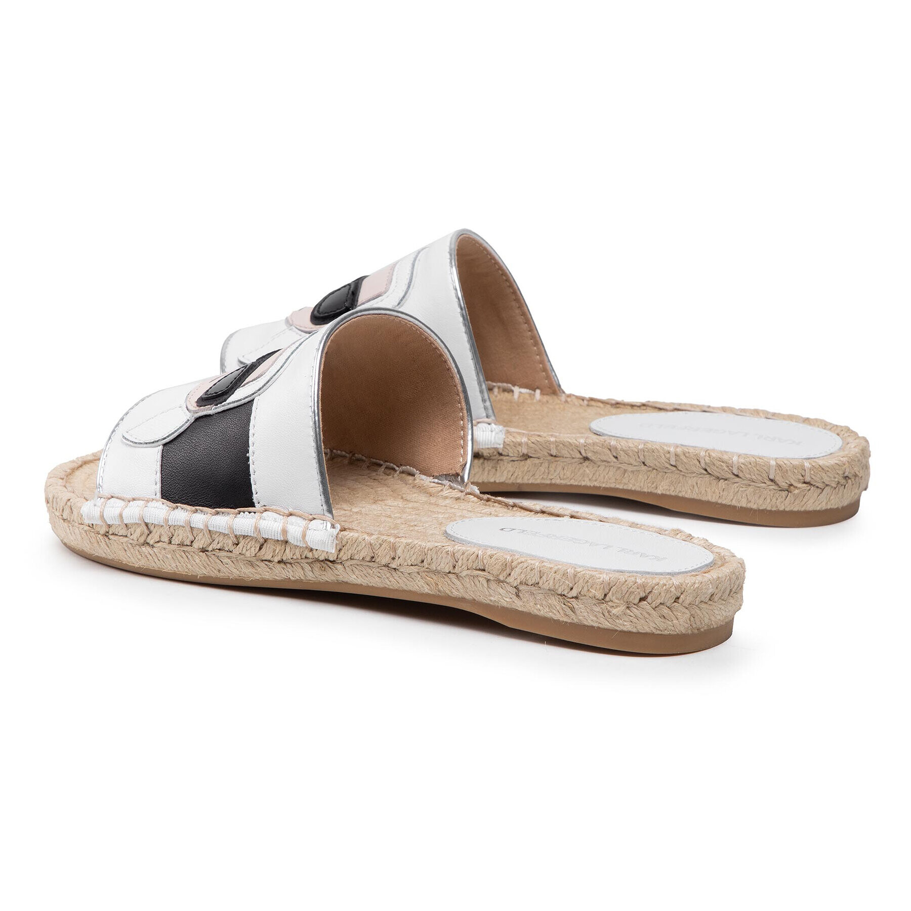 KARL LAGERFELD Espadrile KL80110 Alb - Pled.ro